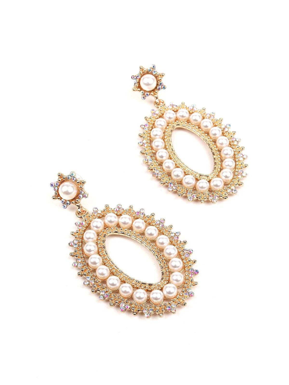 Odette Women Gold Metal Earrings - Image 5