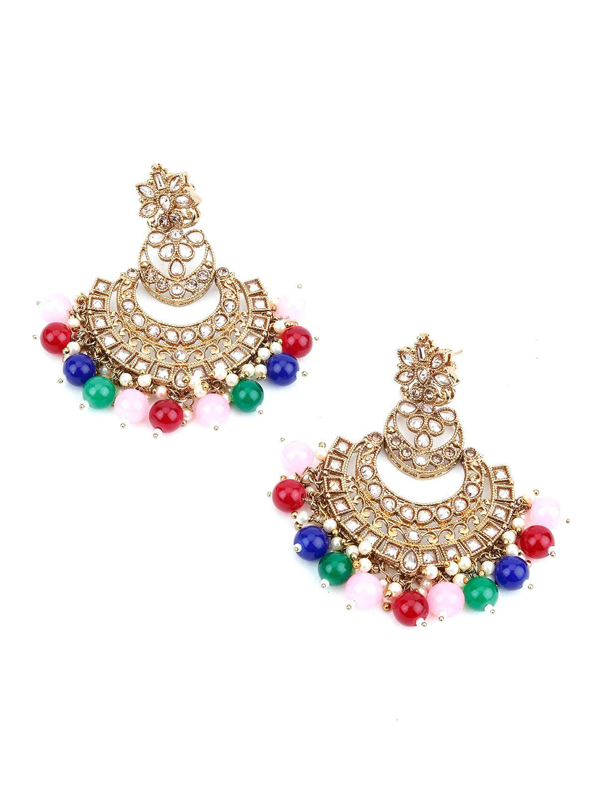 Odette Women Multi-Colour Adorable Pearl Necklace Set - Image 4