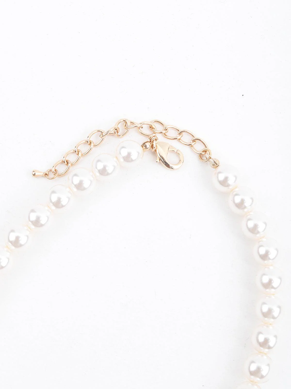 Odette Women Multi-Coloured Rhine Stones And Beaded Pearl Necklace - Image 6