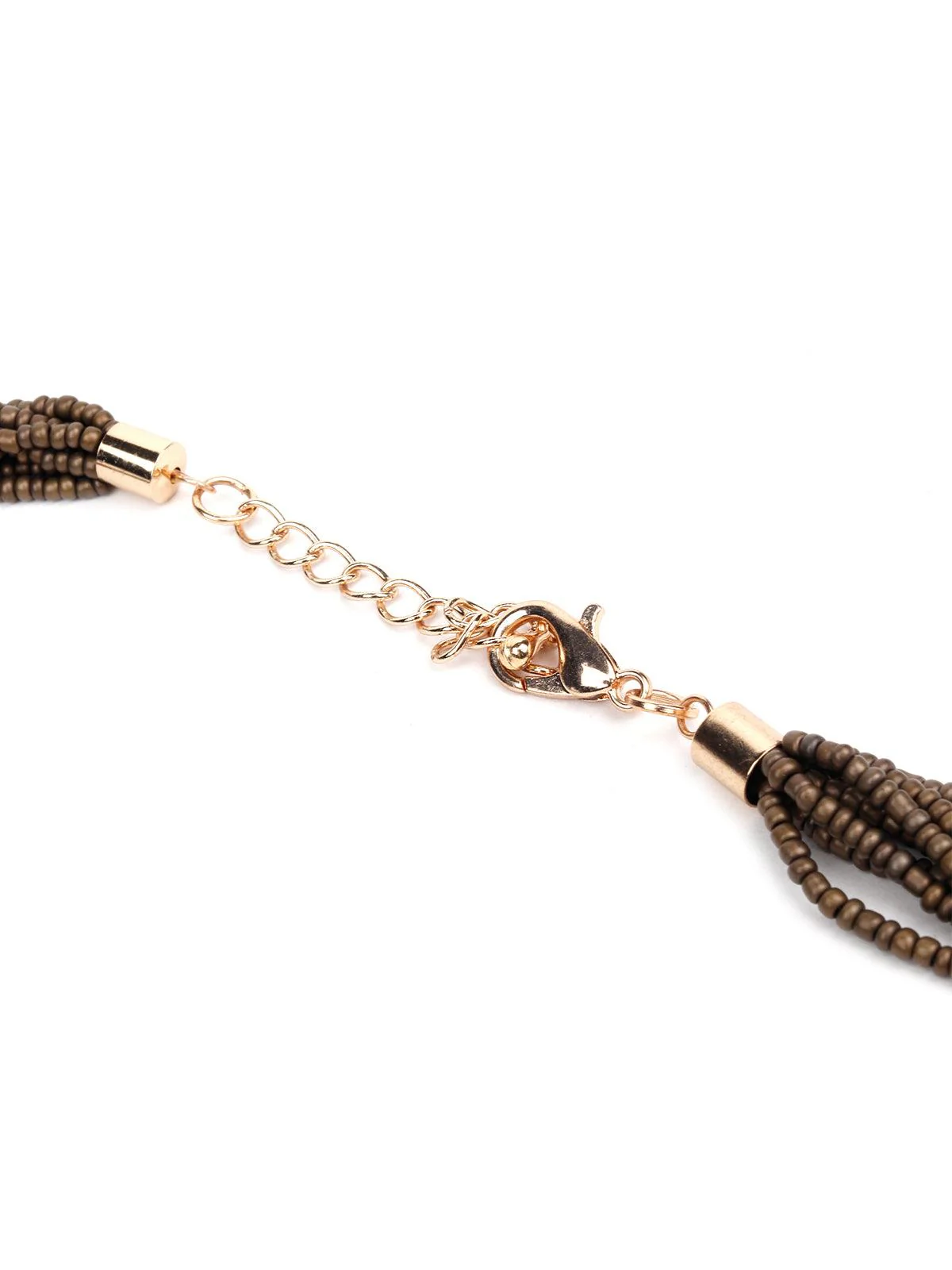 Odette Women Brown Beaded Necklace - Image 6