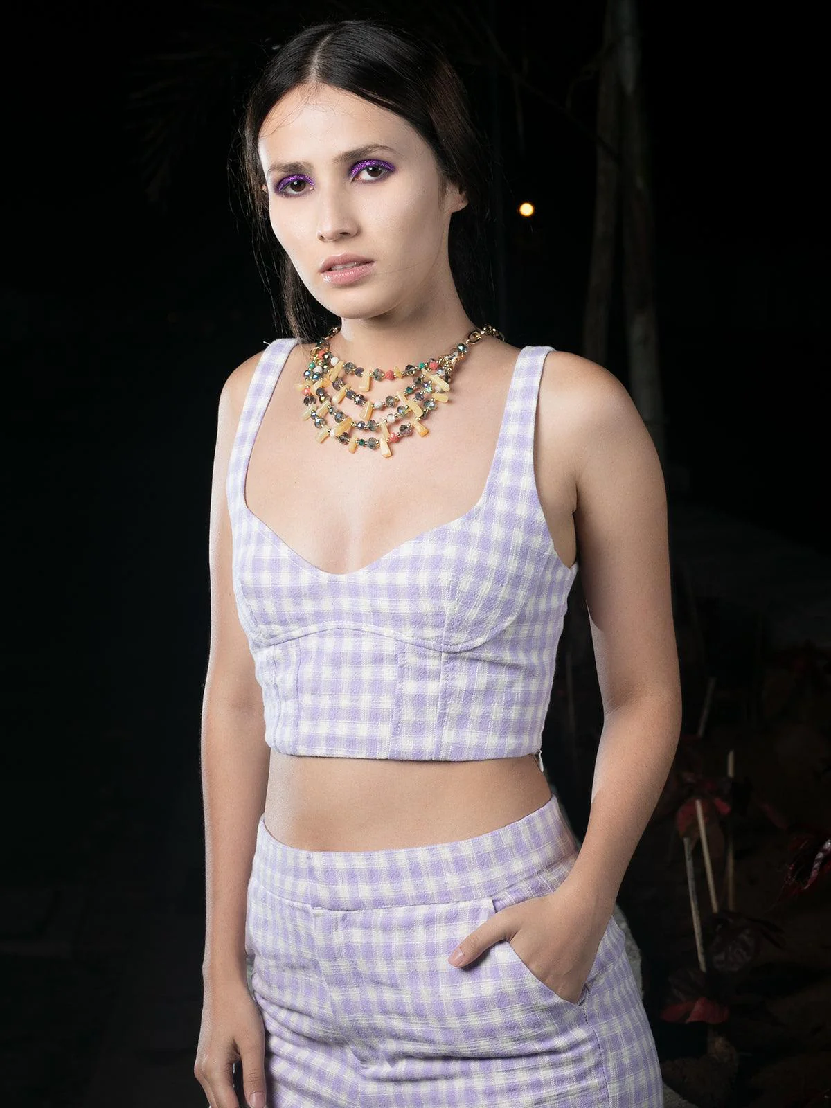 Odette Women Bead Mulicoloured Alloy Necklace - Image 2