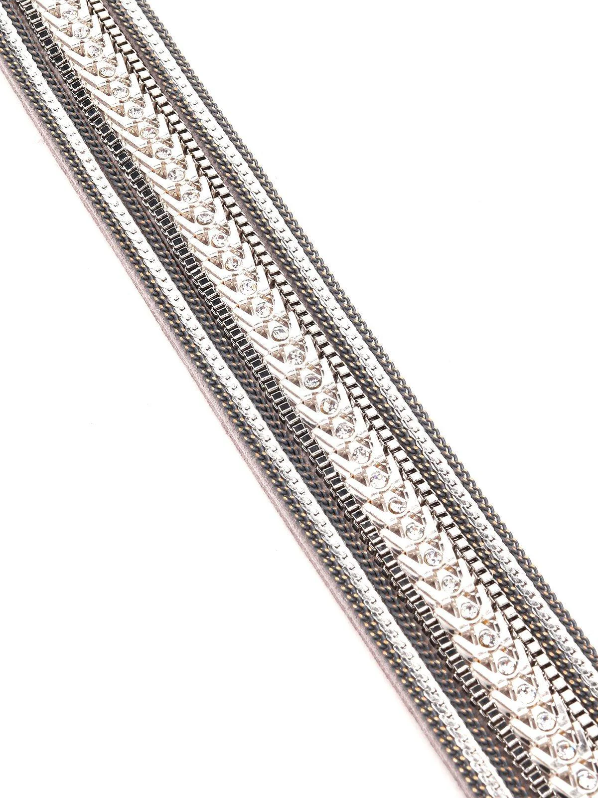 Odette Women Grey Metal Bracelet. - Image 4
