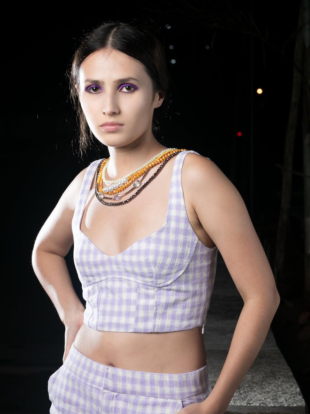 Odette Women Multicoloured Beaded Necklace - Image 2
