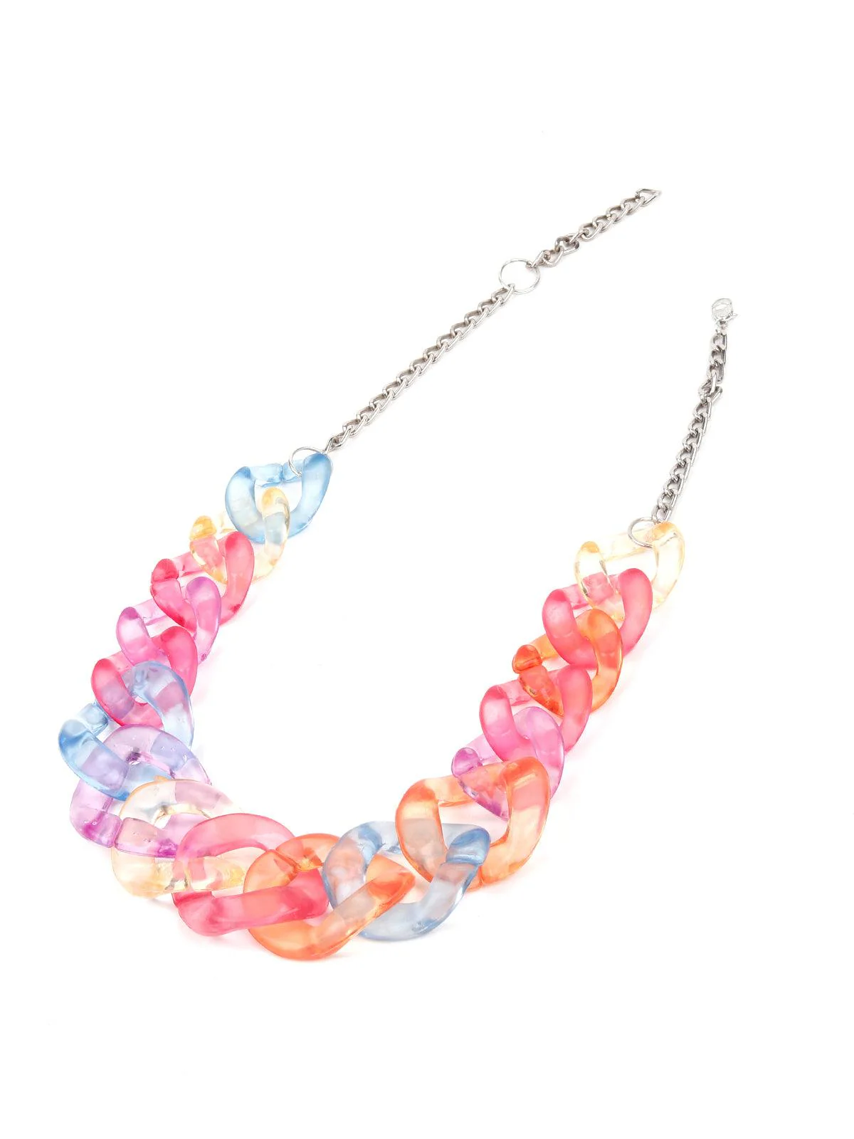 Odette Women Multicolor Acrylic Fruity Necklace - Image 4