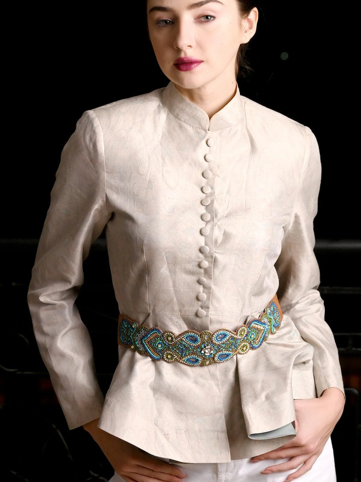Odette Women Multicolor Boho Embellished Belt