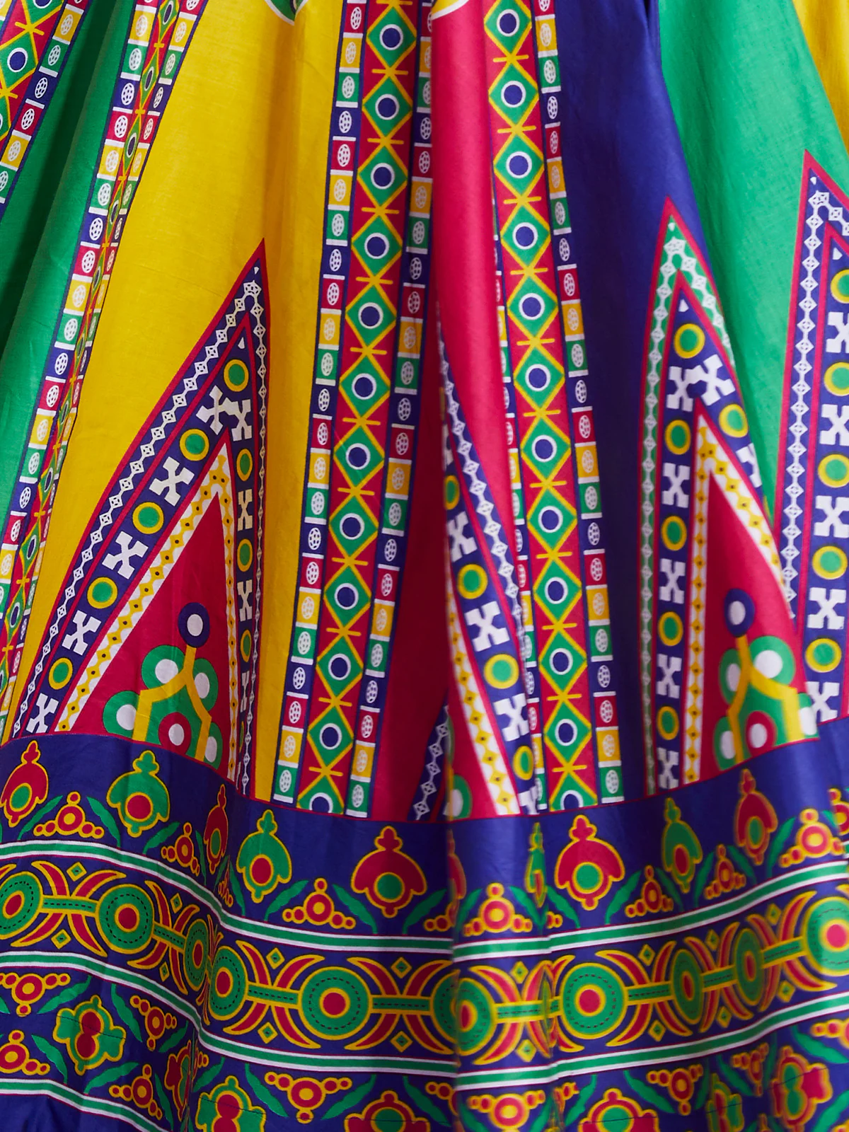 Odette Multicolor Cotton Printed Stitched Lehenga Choli For Women - Image 5