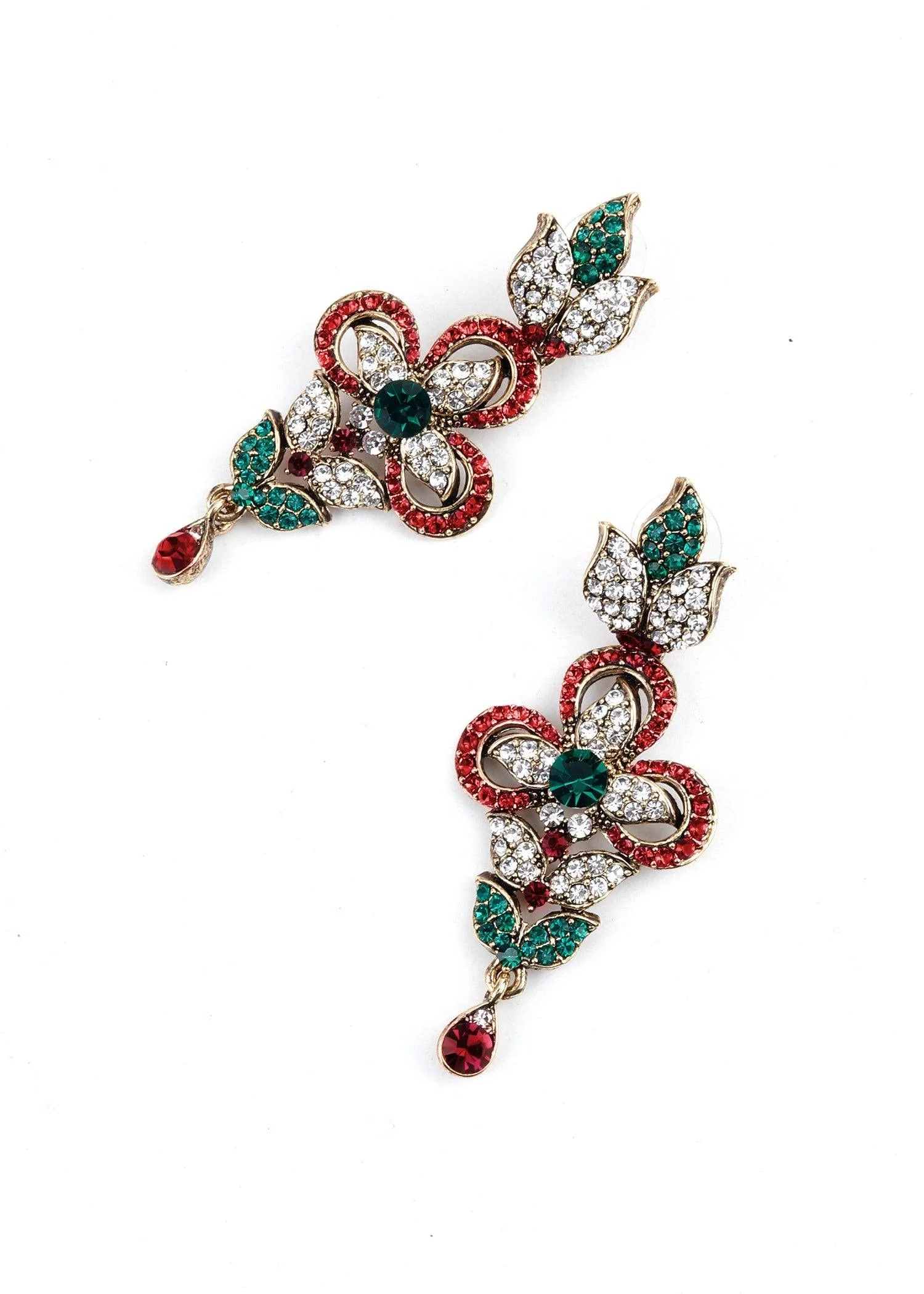 Odette Women Multicolor Crystal Necklace Set - Image 5