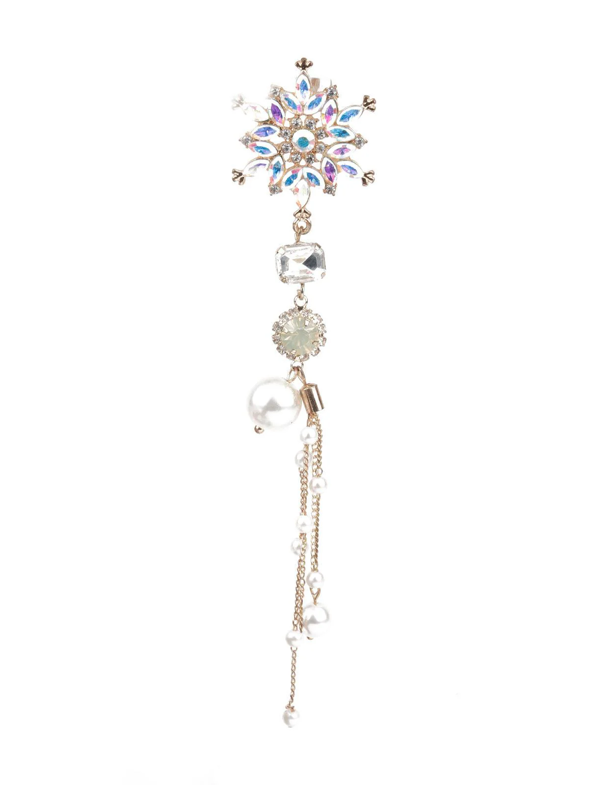 Odette Women Multicolor Floral Dangler Earring - Image 2
