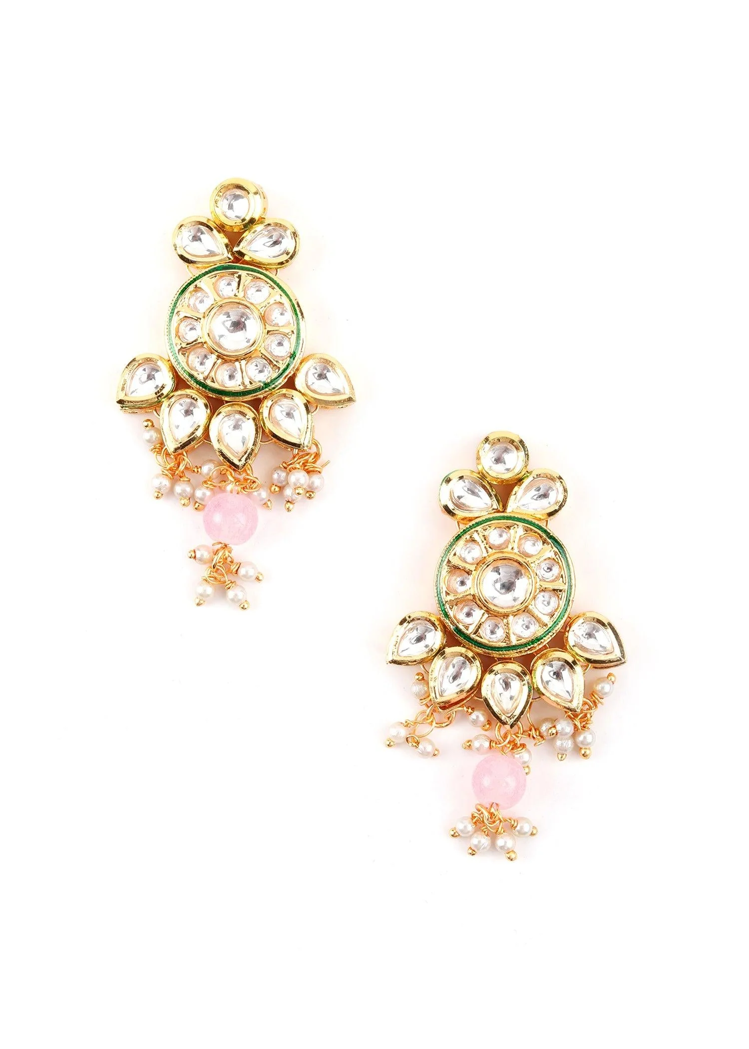 Odette Women Pink Beaded Choker Set - Image 5
