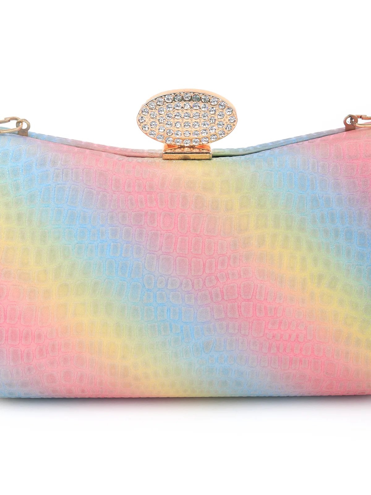 Odette Women Multicolor Moon Textured Clutch - Image 4