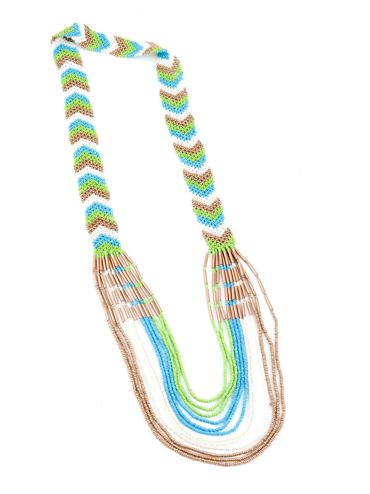 Odette Women Multicolor Tribal Necklace - Image 3