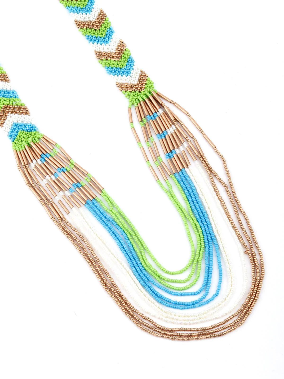 Odette Women Multicolor Tribal Necklace - Image 7