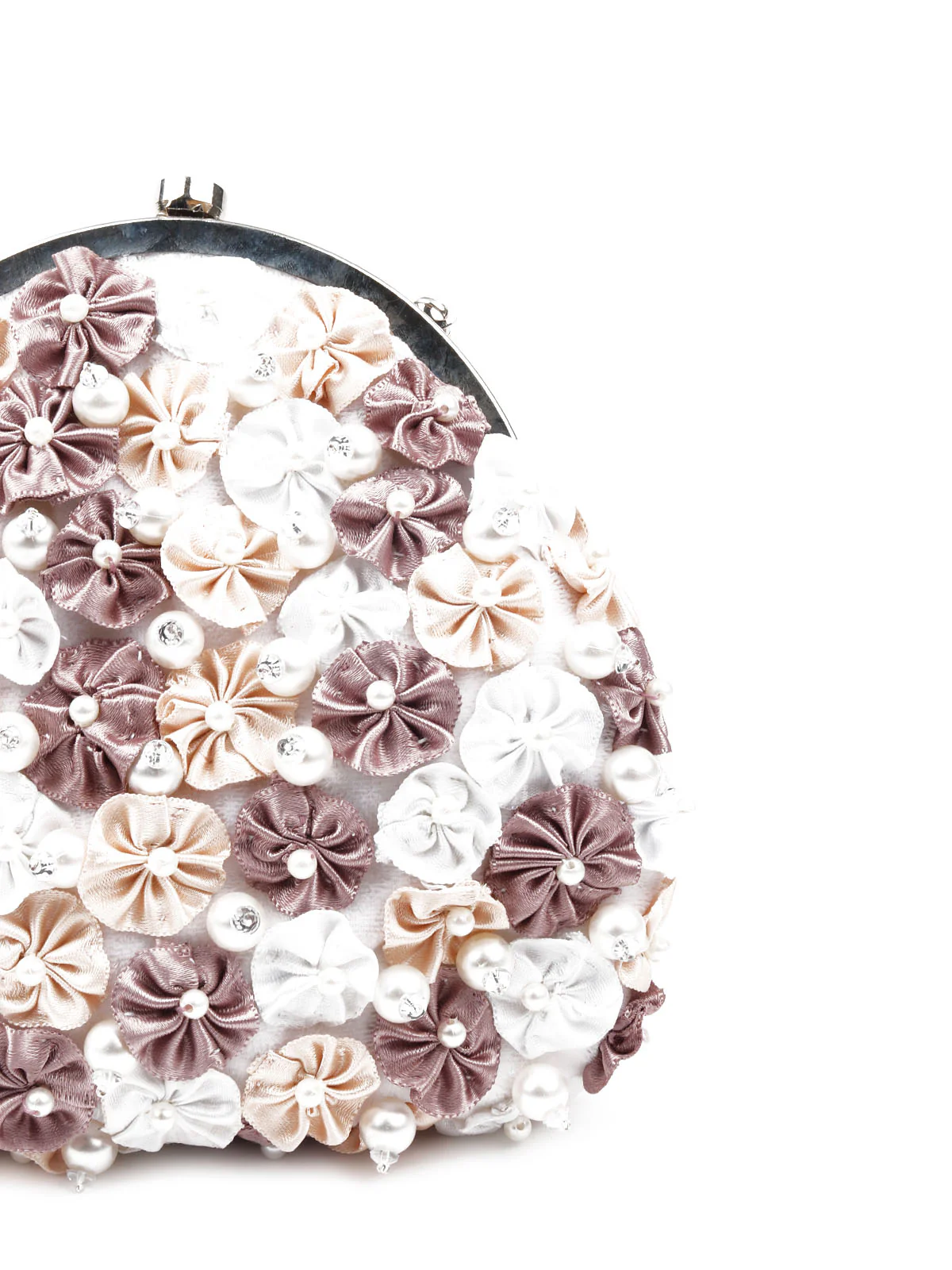 Odette Women Multicolored Floral Bridal Clutch Bag - Image 6