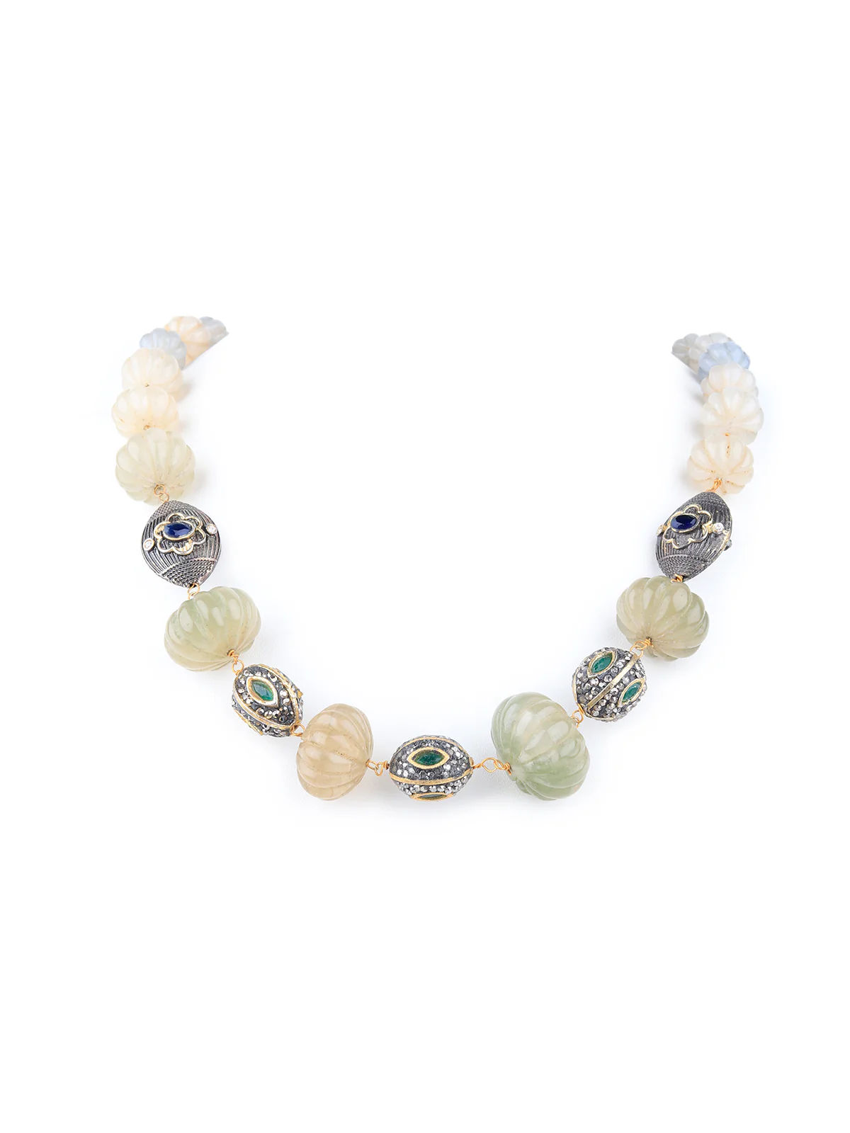 Odette Women Multicolored Mixed Beads Neckpiece - Image 3