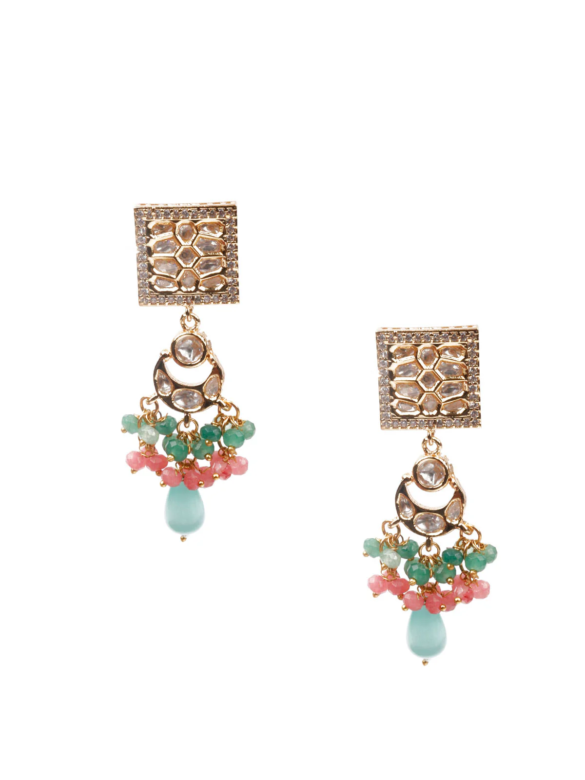 Odette Women Multicolored Statement Choker Set - Image 6
