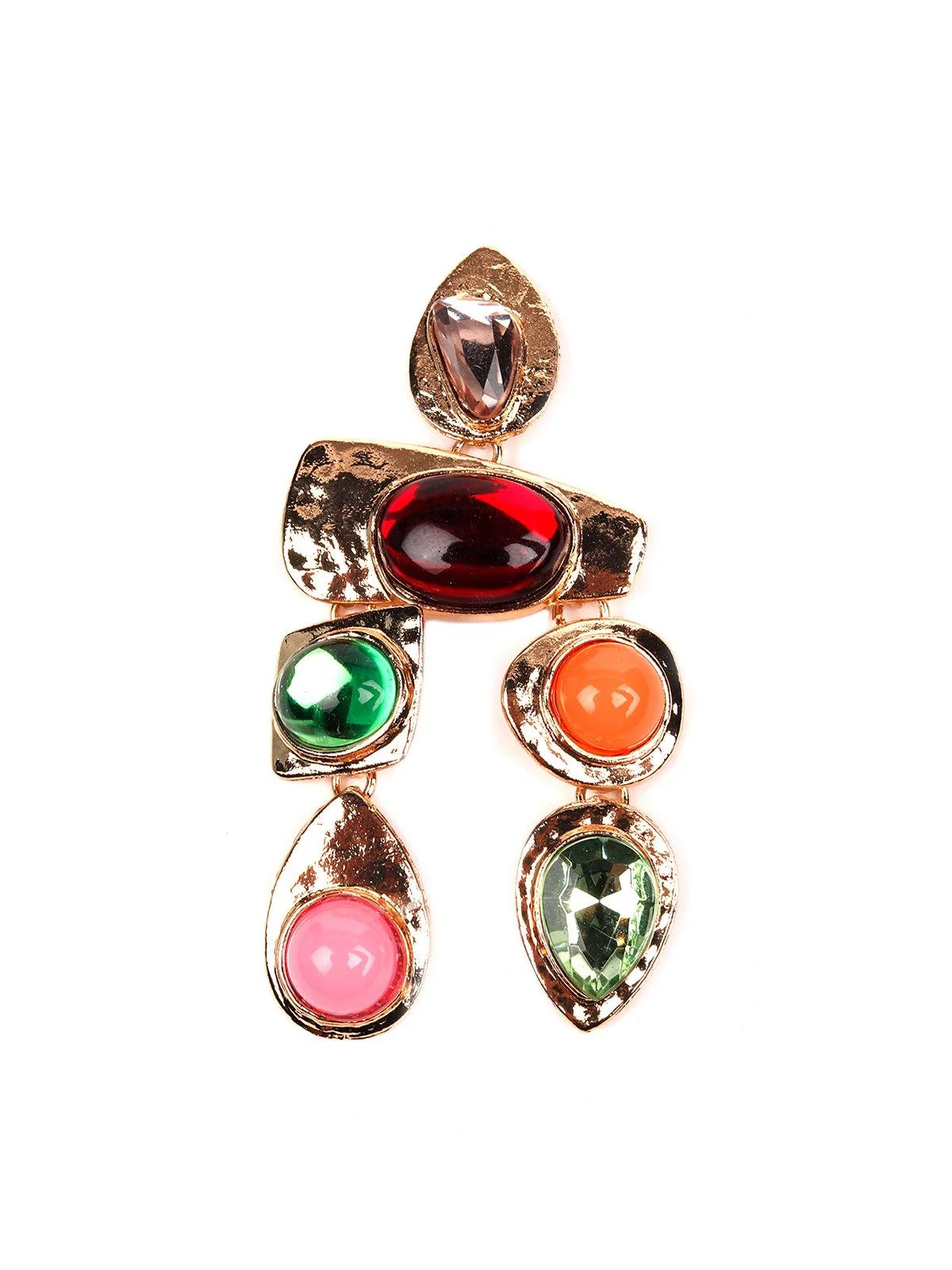 Odette Women Multicolour Metal Earrings - Image 4