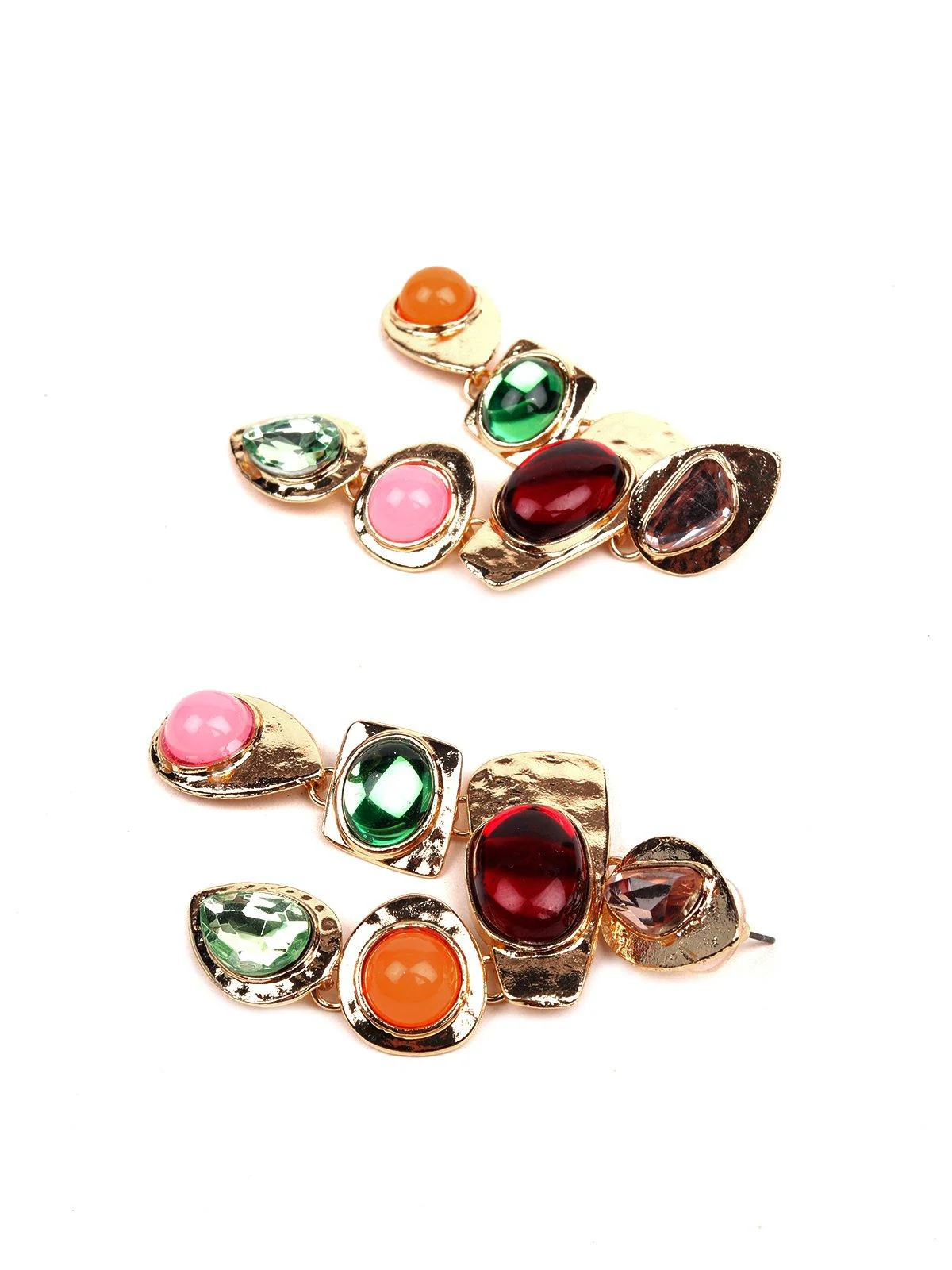 Odette Women Multicolour Metal Earrings - Image 6