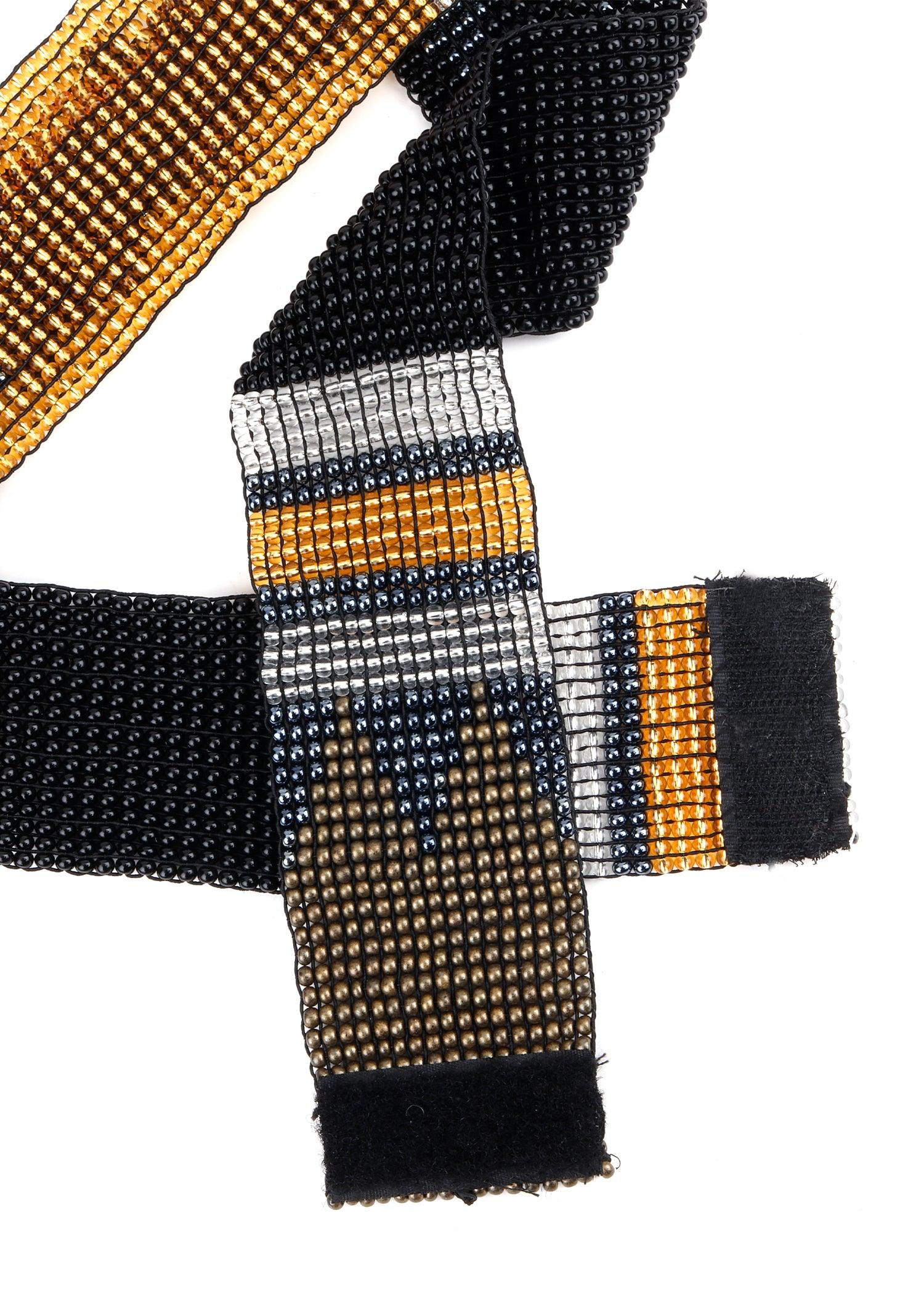Odette Women Multicolour Silver Stone-Modern Belt - Image 4