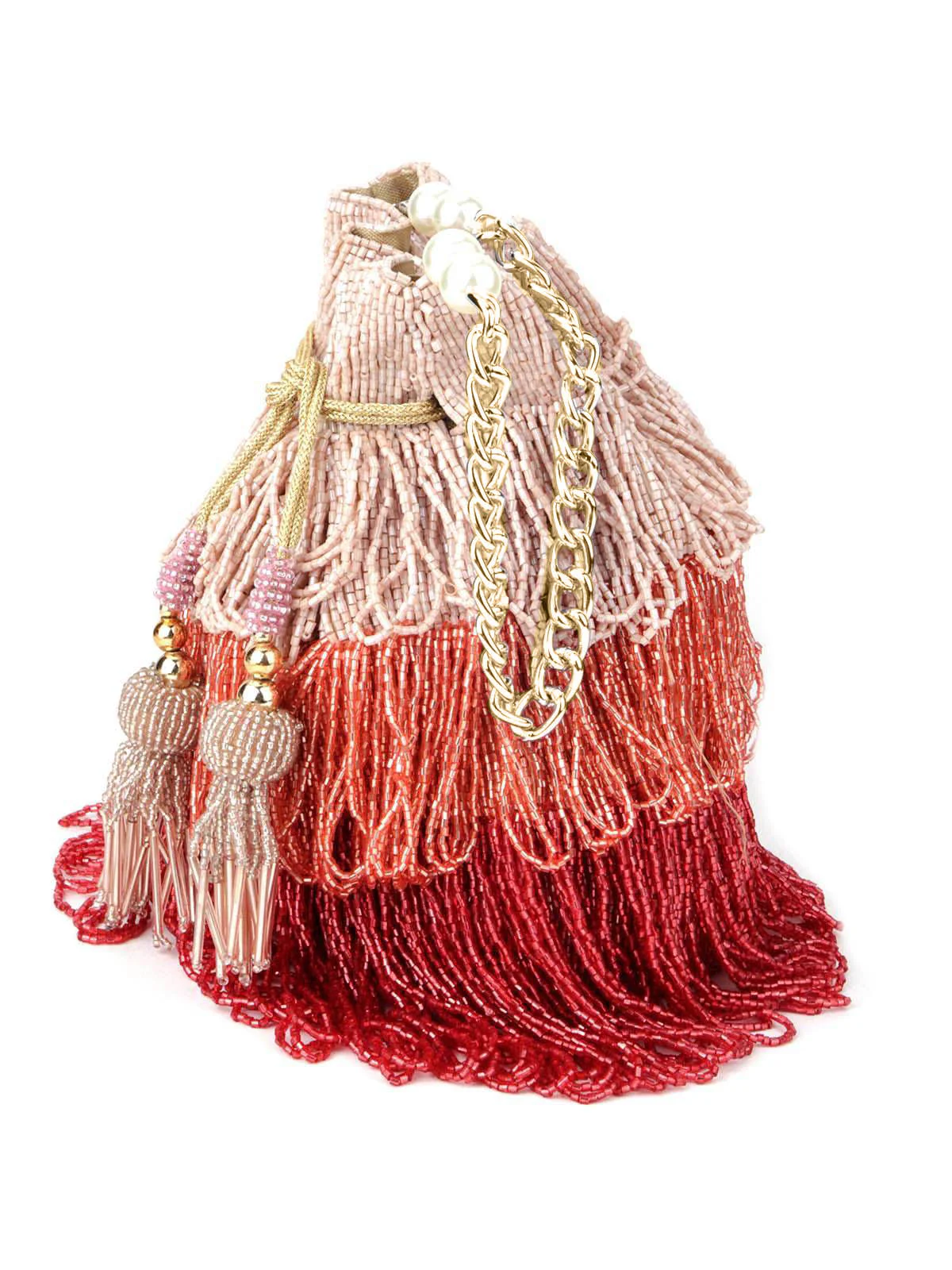 Odette Women Multicolour Tassel Fascinating Potli - Image 4