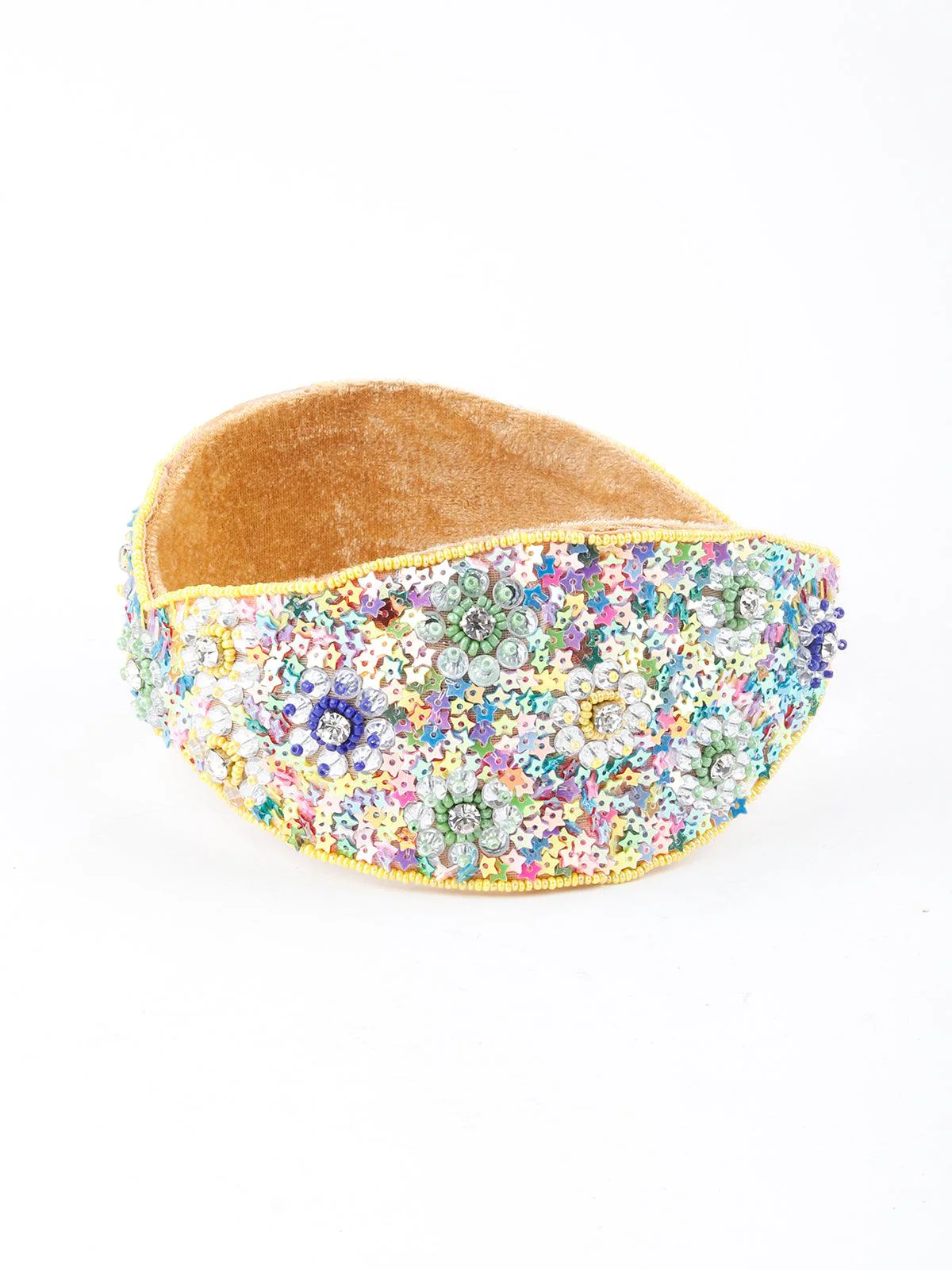 Odette Women Multicolour Tickle Velvet Hairband - Image 5