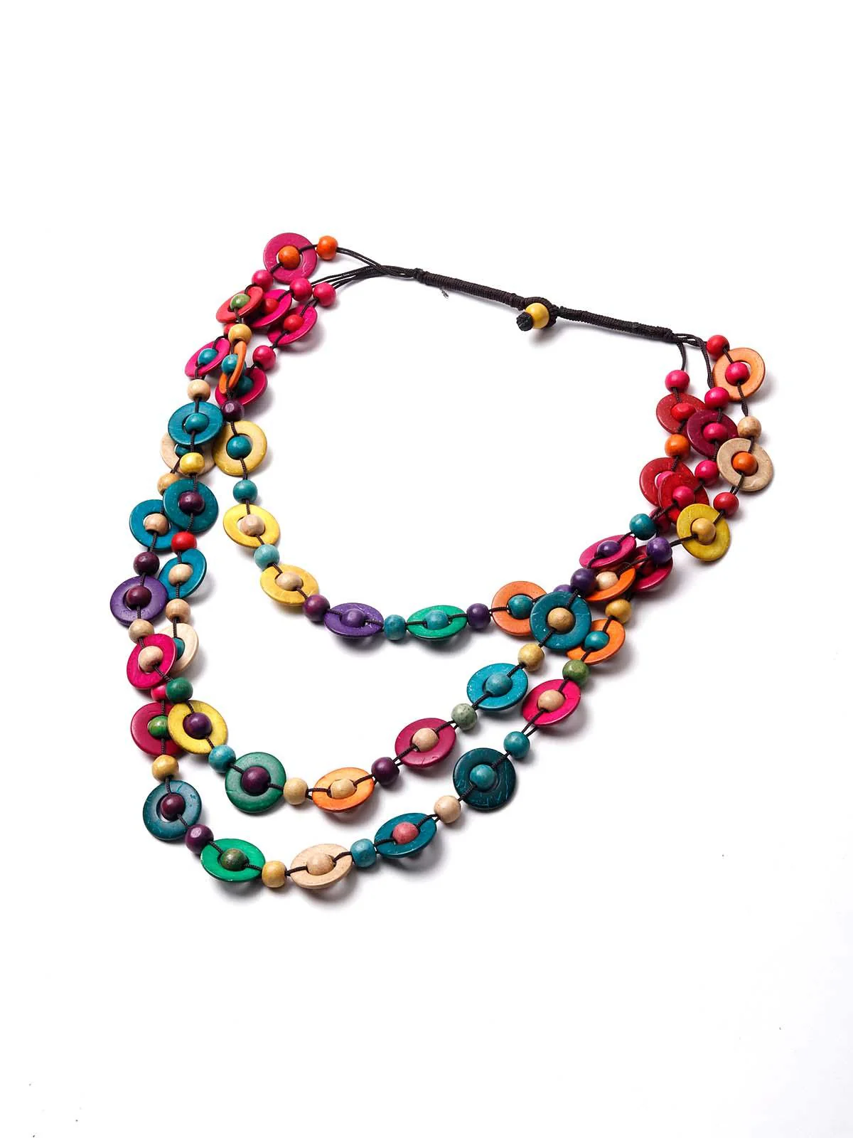 Odette Women Multicoloured Bohemian Vibrant Necklace - Image 3