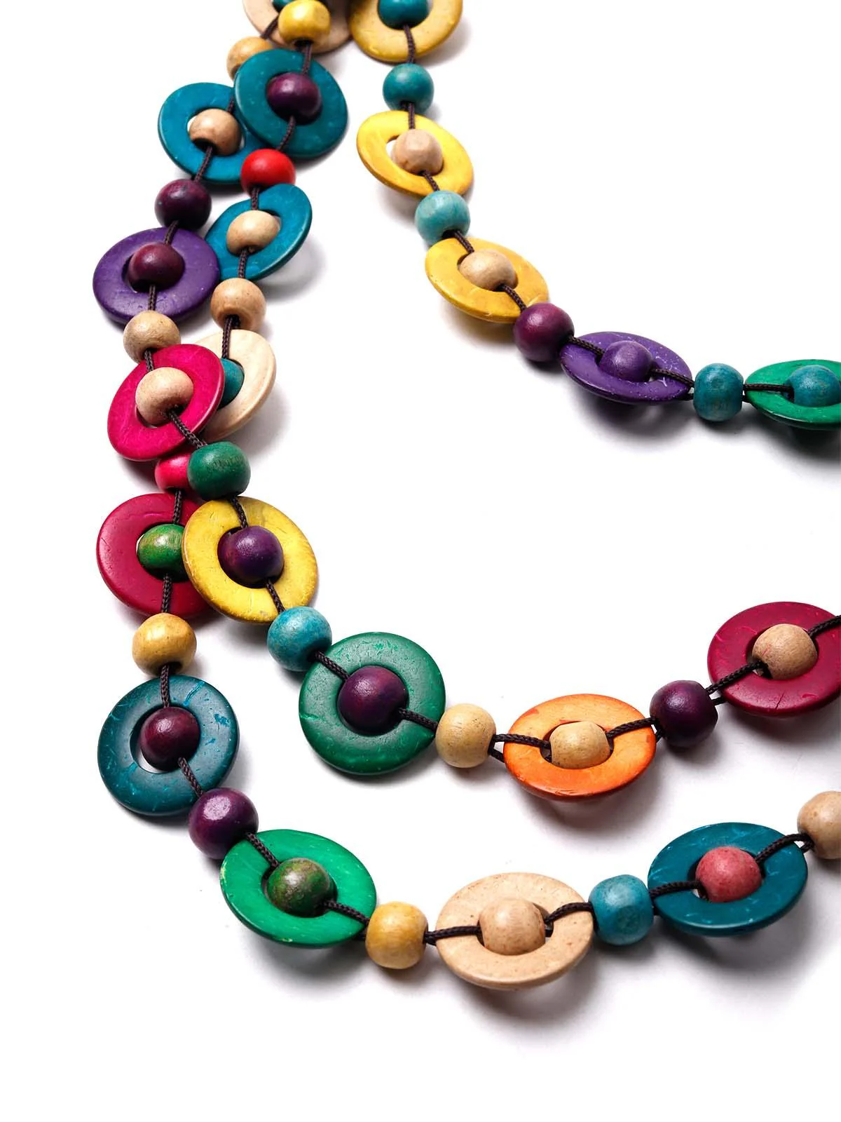 Odette Women Multicoloured Bohemian Vibrant Necklace - Image 4