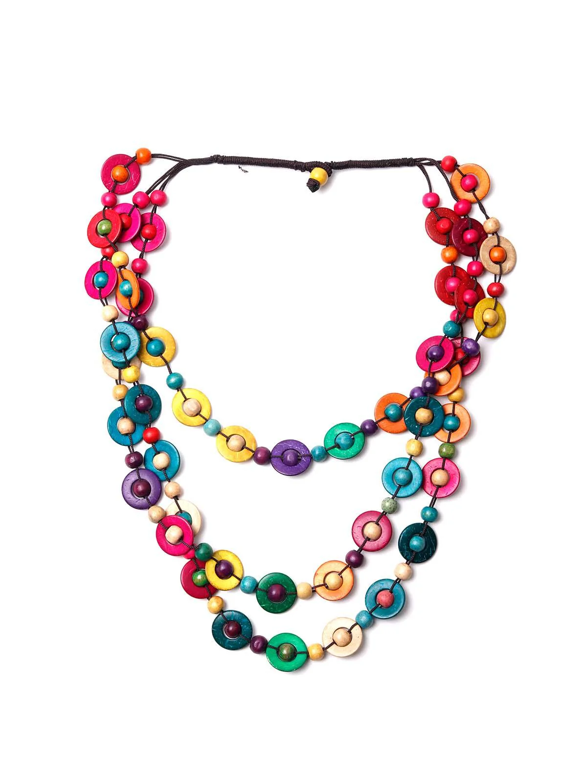 Odette Women Multicoloured Bohemian Vibrant Necklace - Image 5