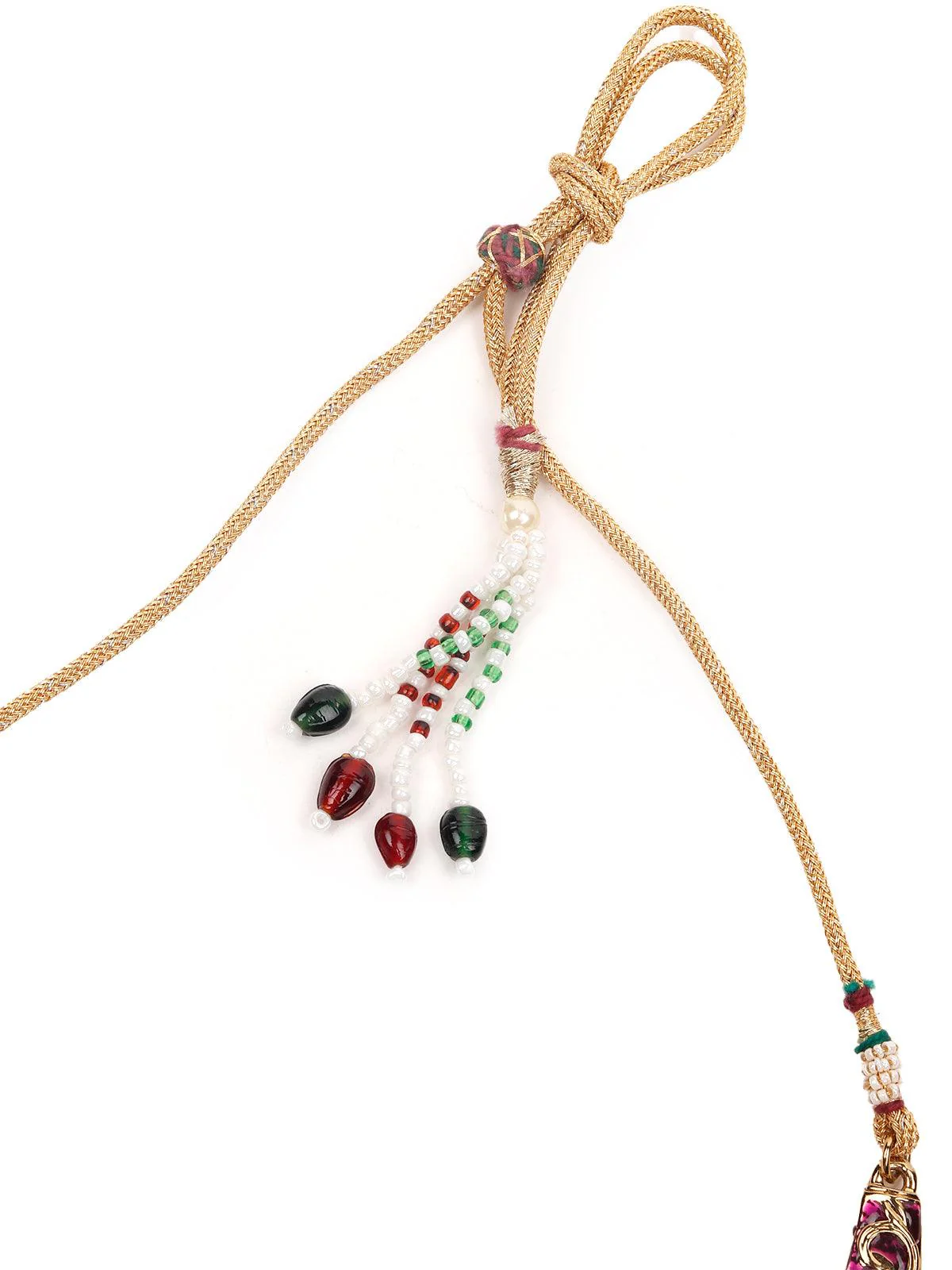 Odette Women Rusty Brown Metal Multicolour Stone Set - Image 4