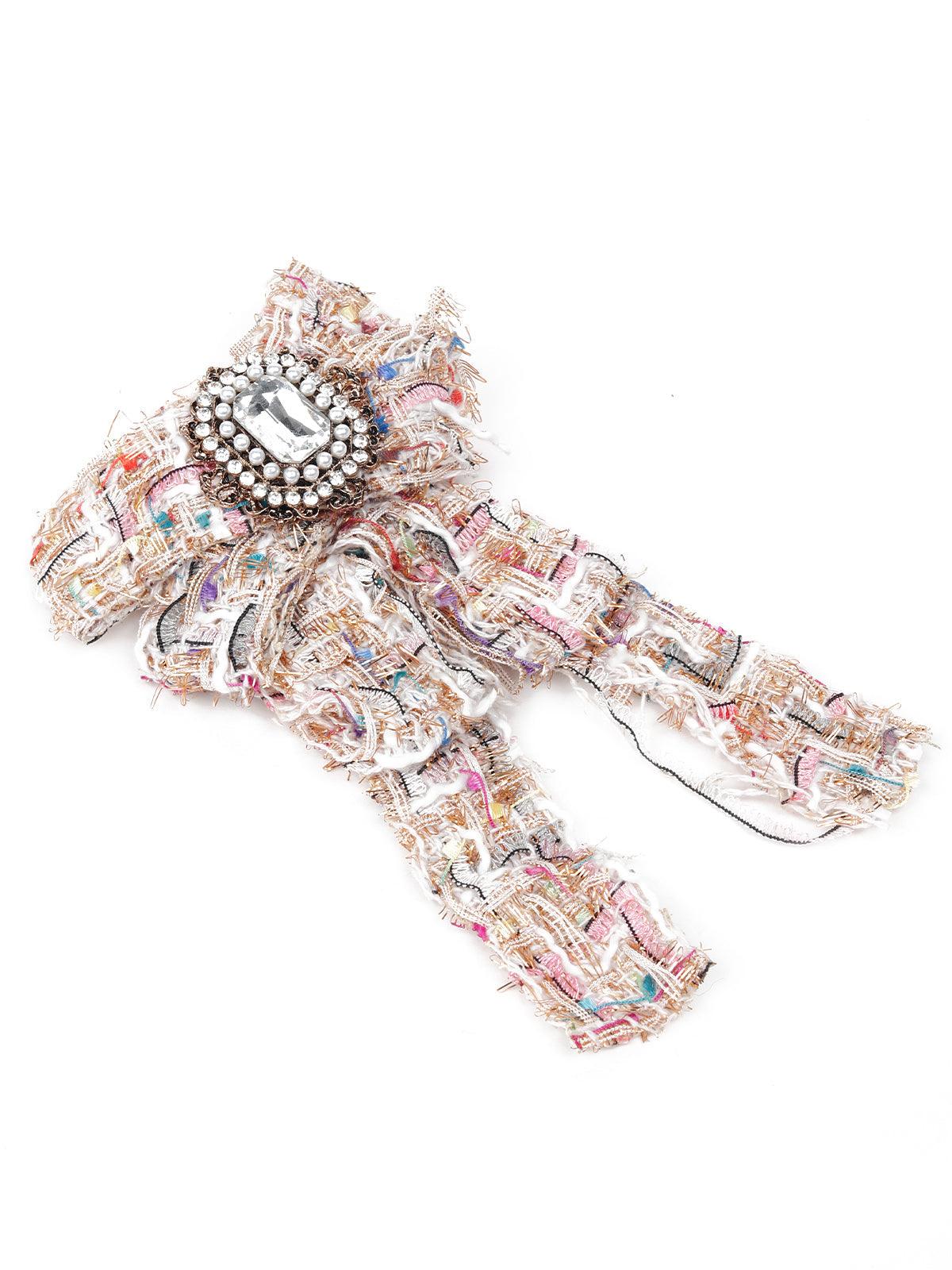 Odette Women Multicoloured Metal Brooch - Image 4
