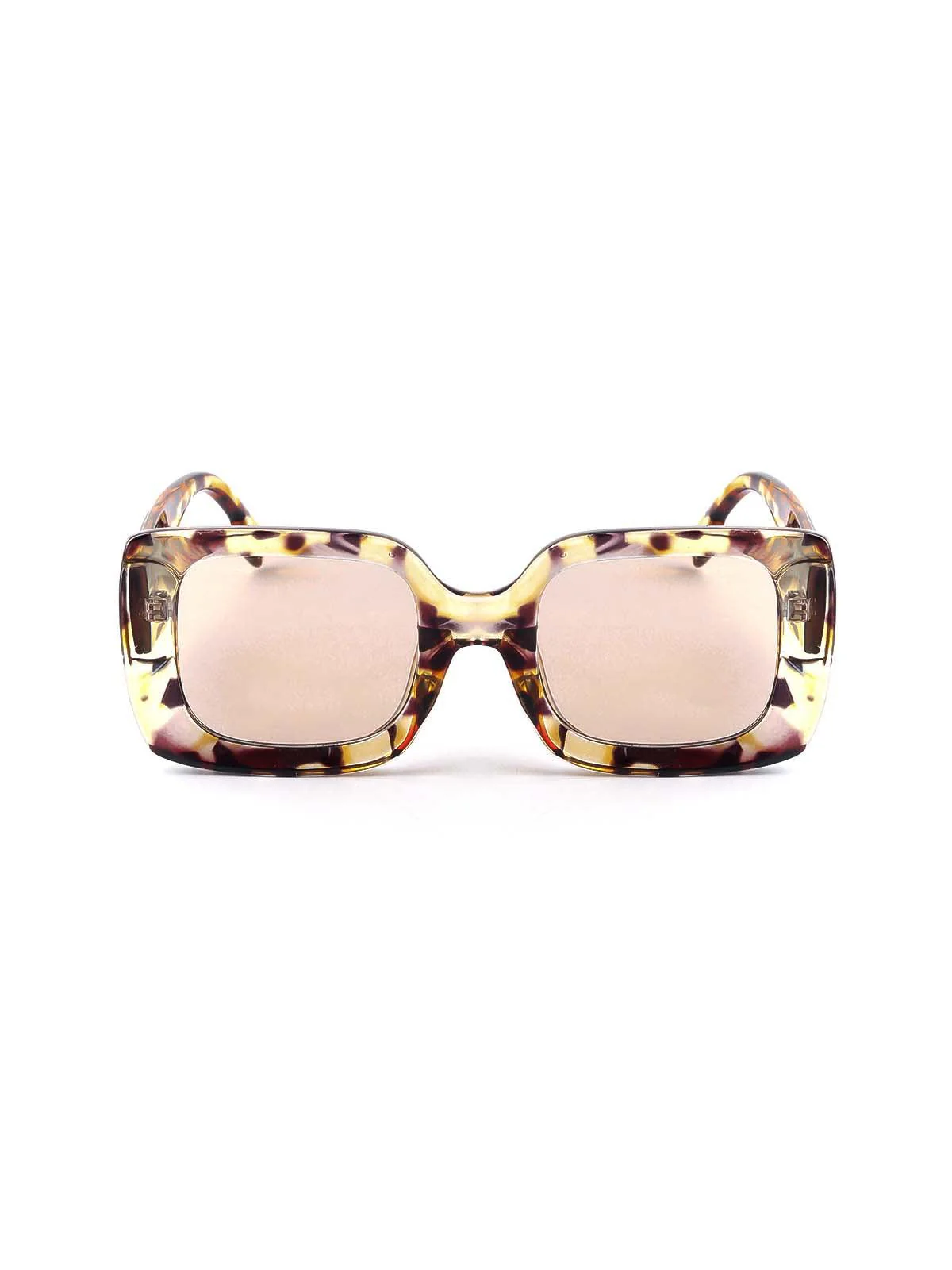 Odette Multicoloured Textured Frame Sunglasses For Women - Image 3