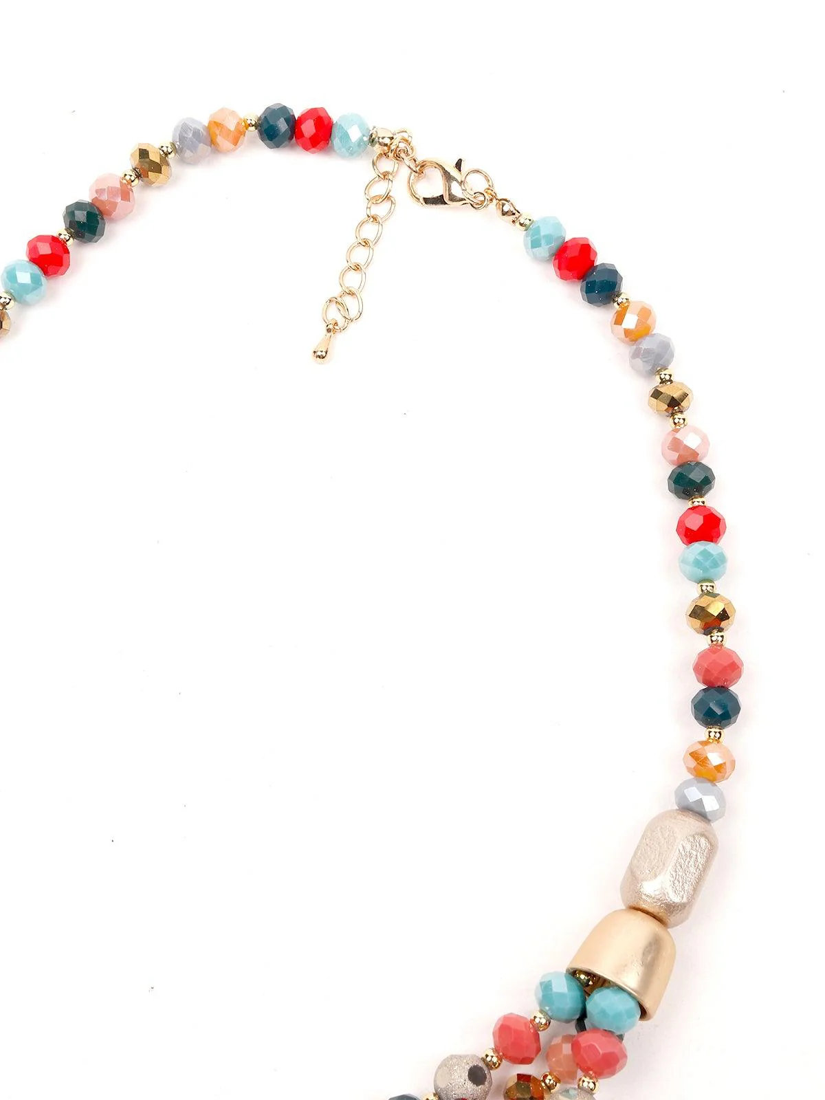 Odette Women Multicoloured Metal Necklace - Image 5