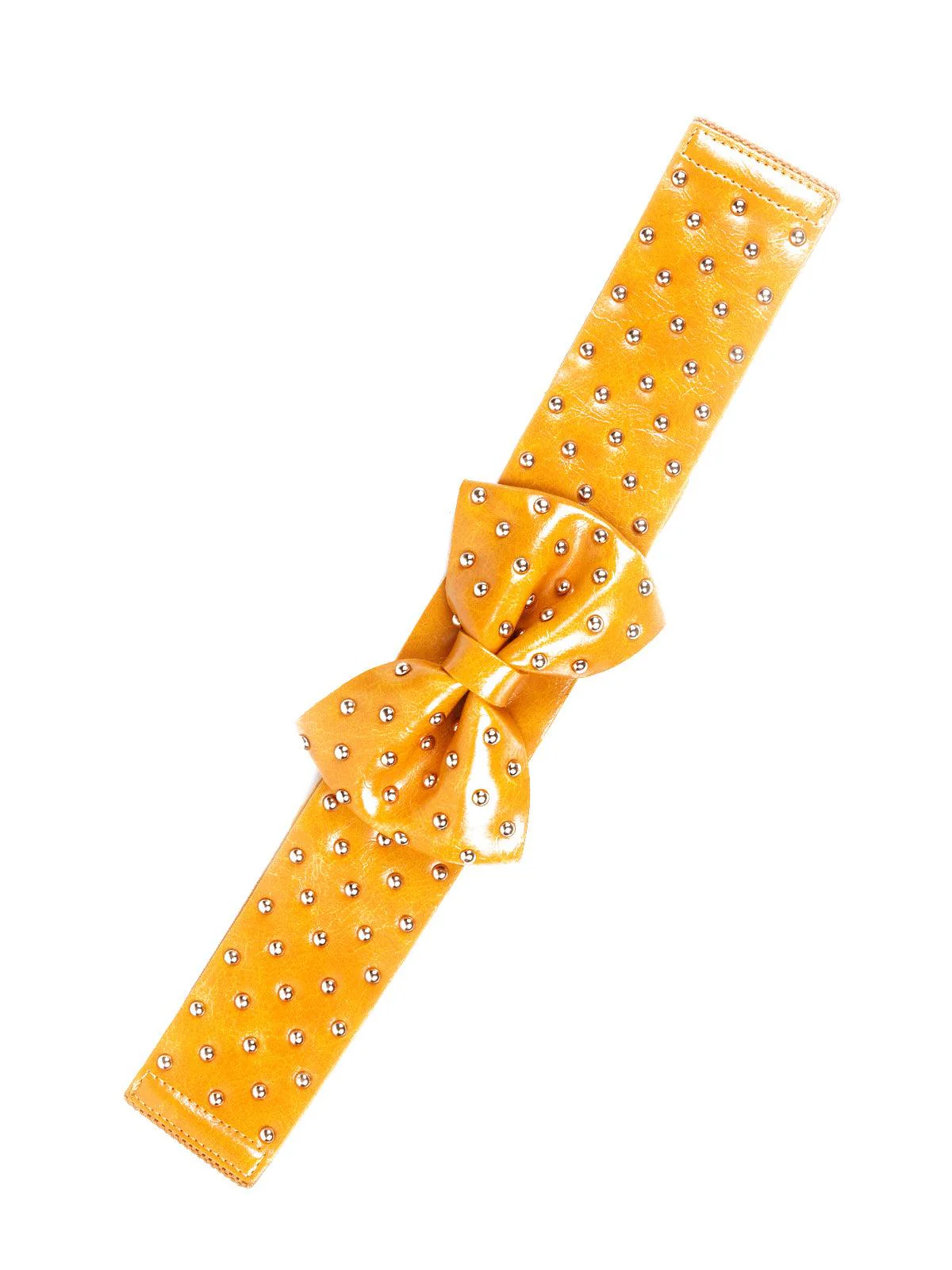 Odette Women Mustard Leatherette Belt - Image 3