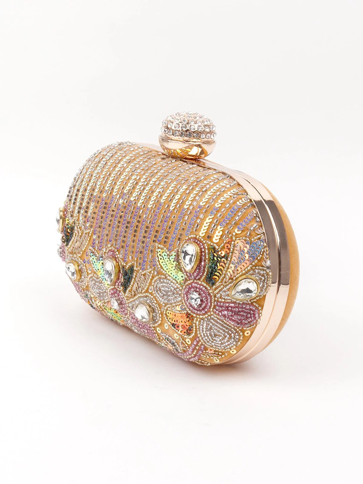 Odette Women Mustard Yellow Graceful Clutch - Image 3