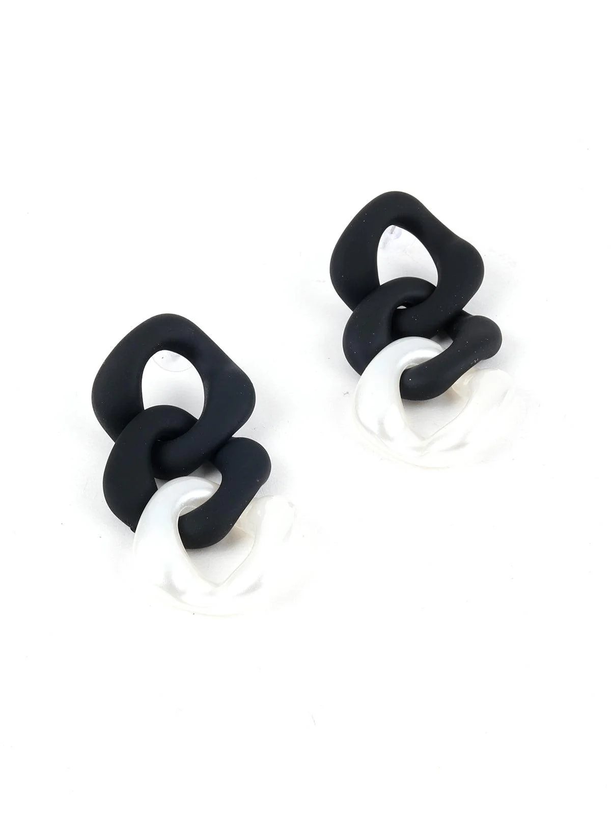 Odette Women Black And White Earrings - Image 4