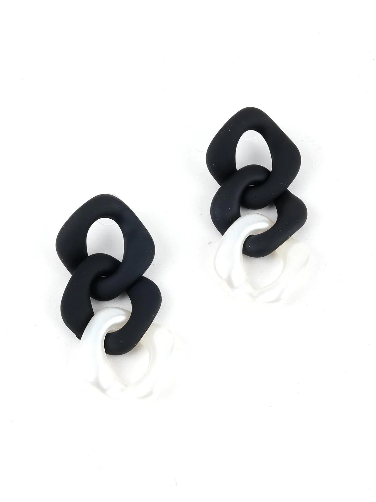 Odette Women Black And White Earrings - Image 5