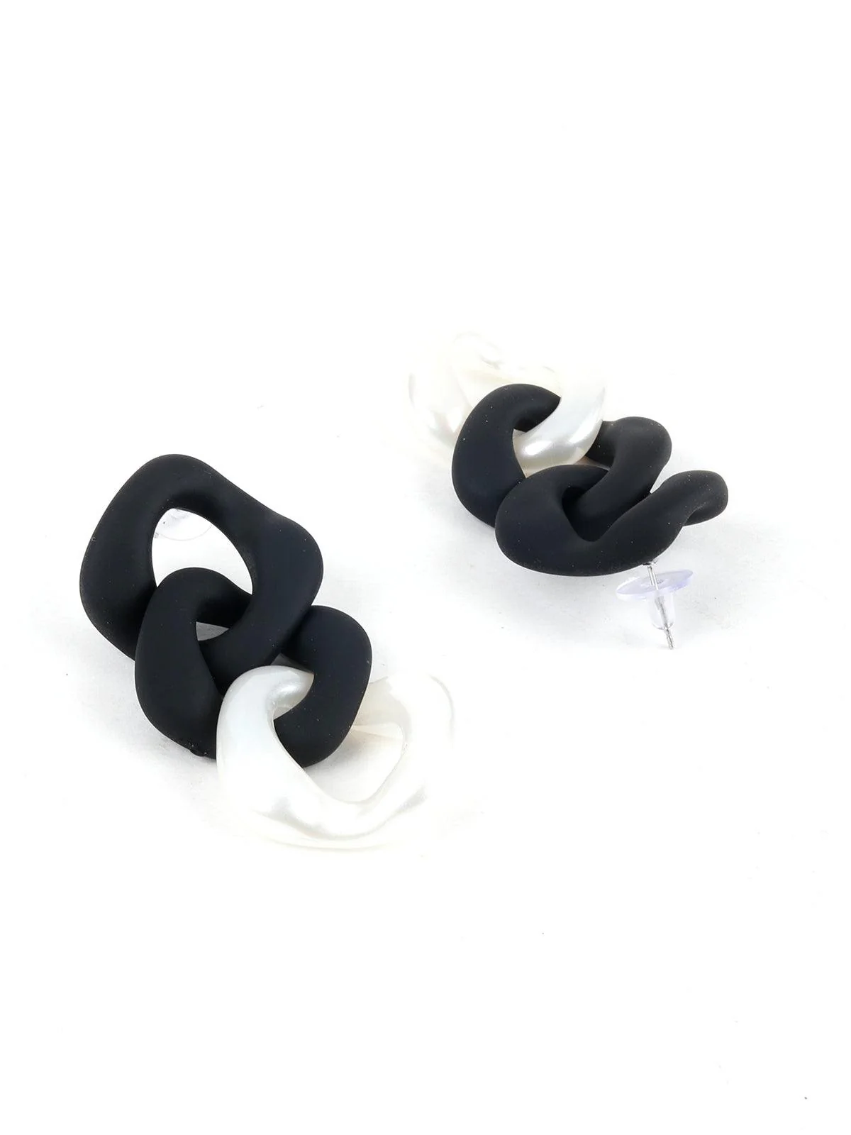 Odette Women Black And White Earrings - Image 6