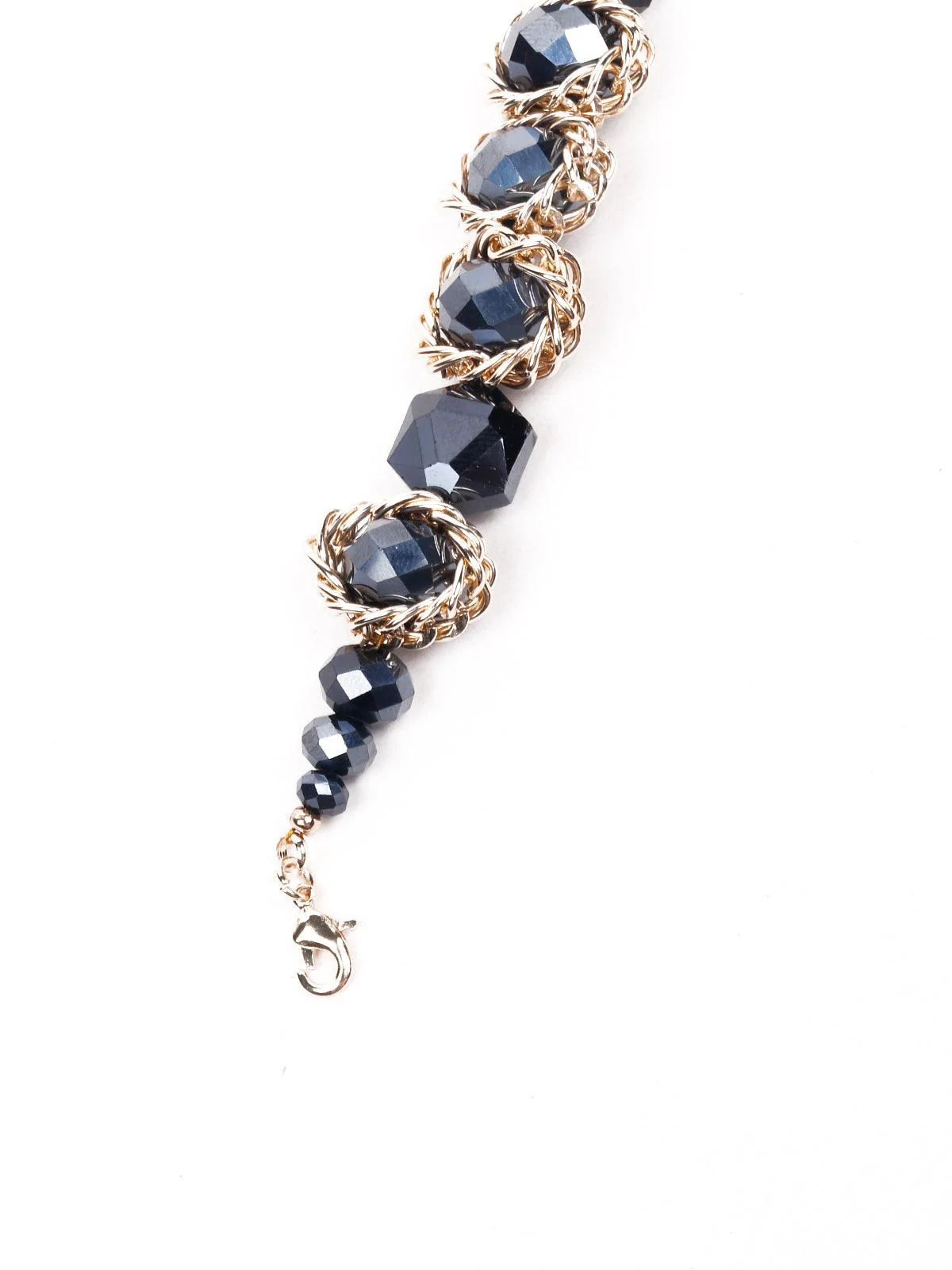 Odette Women Navy Blue Minimalistic Statement Bracelet - Image 4