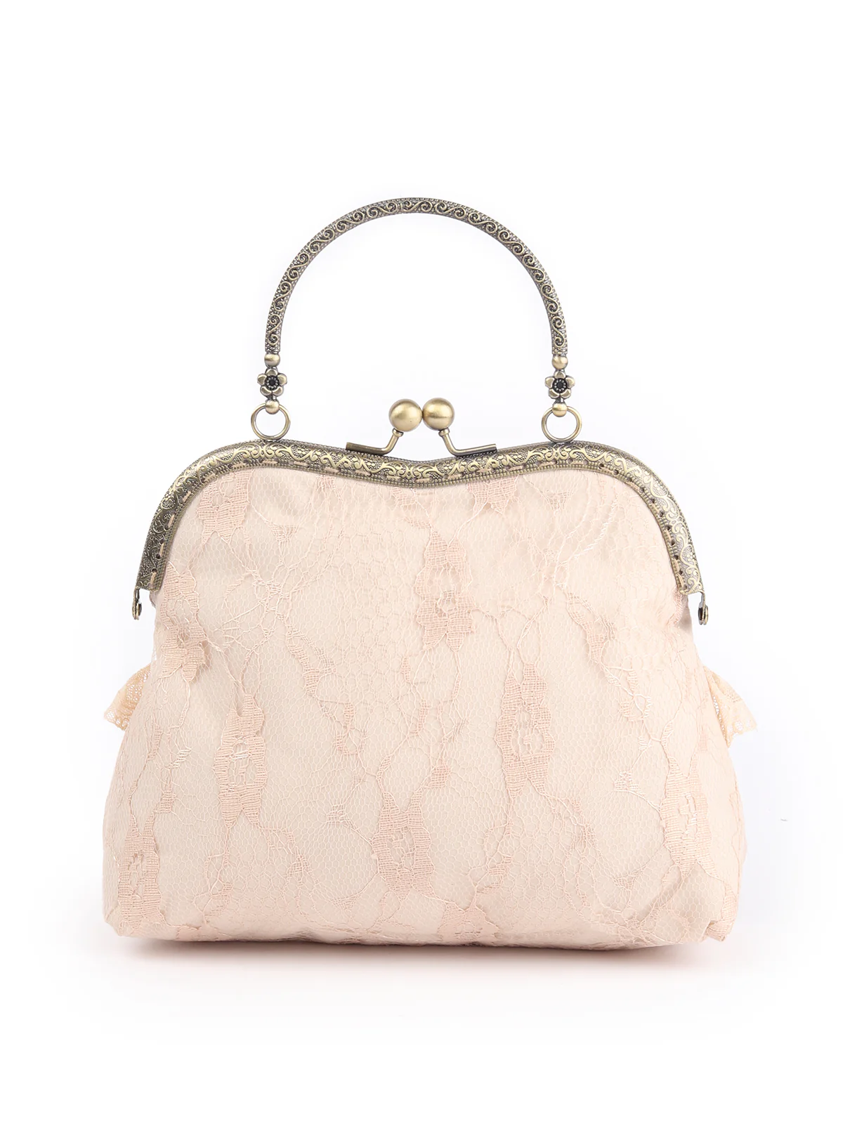 Odette Beige Embroidered Clutch For Women - Image 3