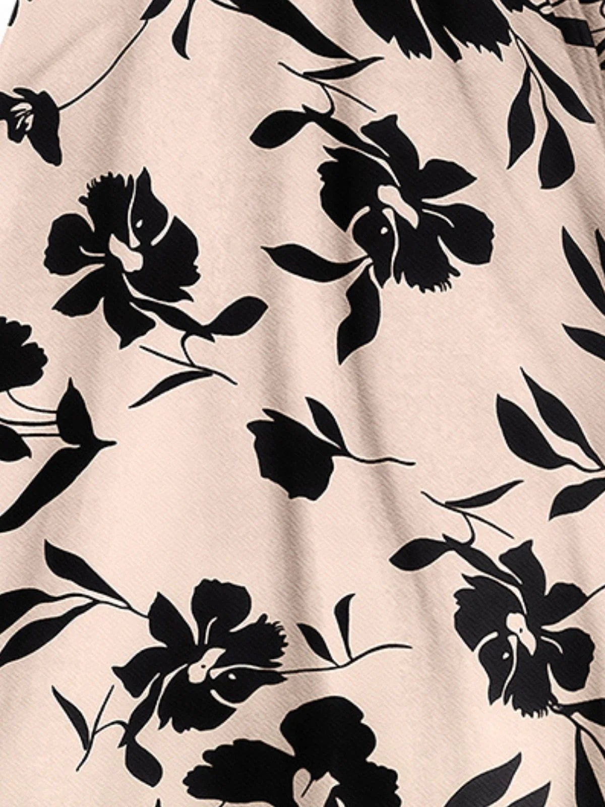 Odette Beige Knit Printed Dress For Women - Image 6
