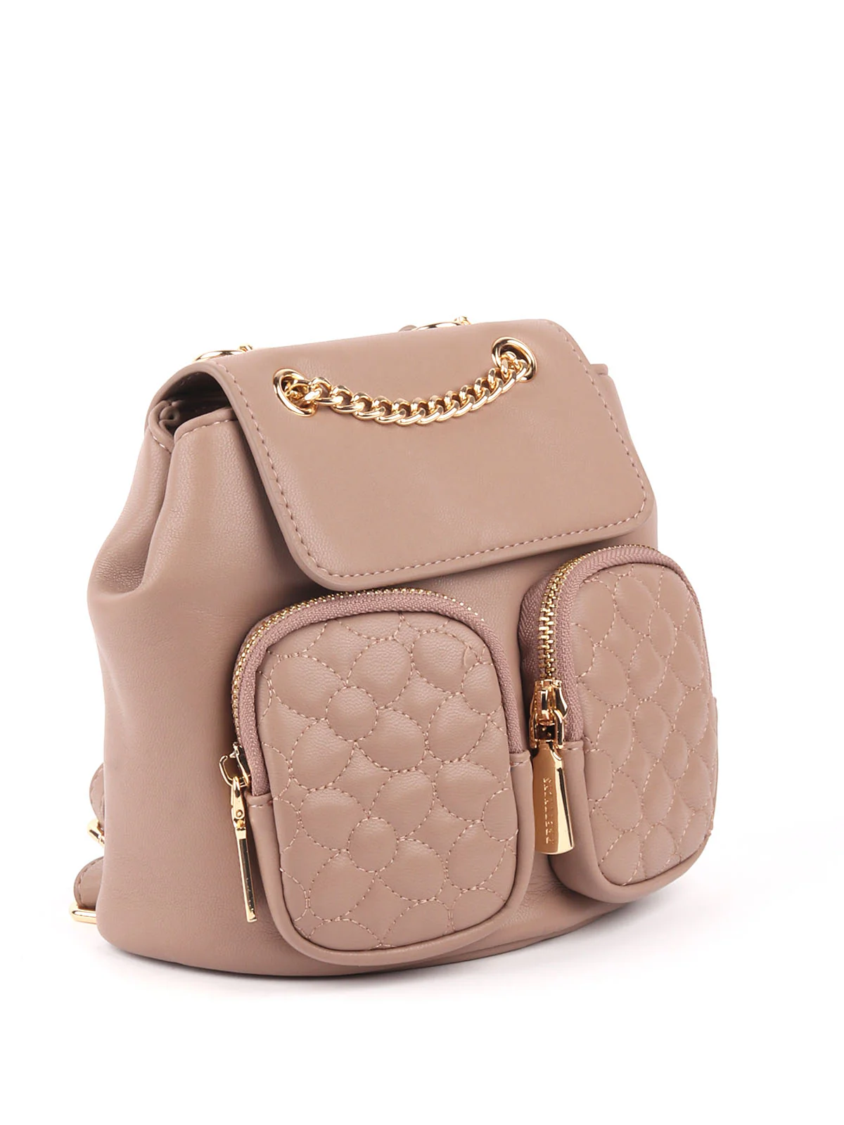 Odette Beige Patterned Satchel Bag For Women - Image 5