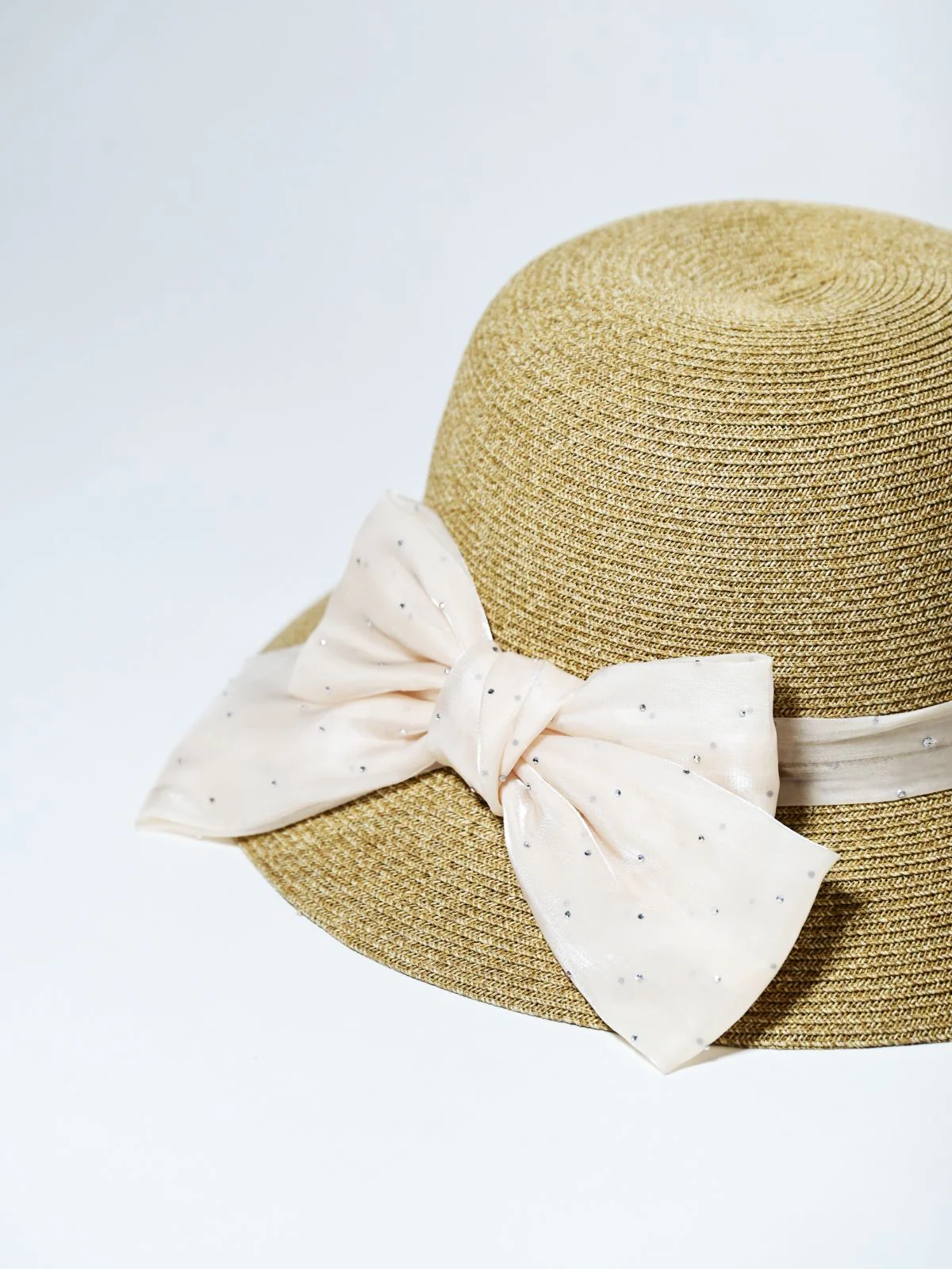 Odette Beige Raffia Woven Texture Hat For Women - Image 7