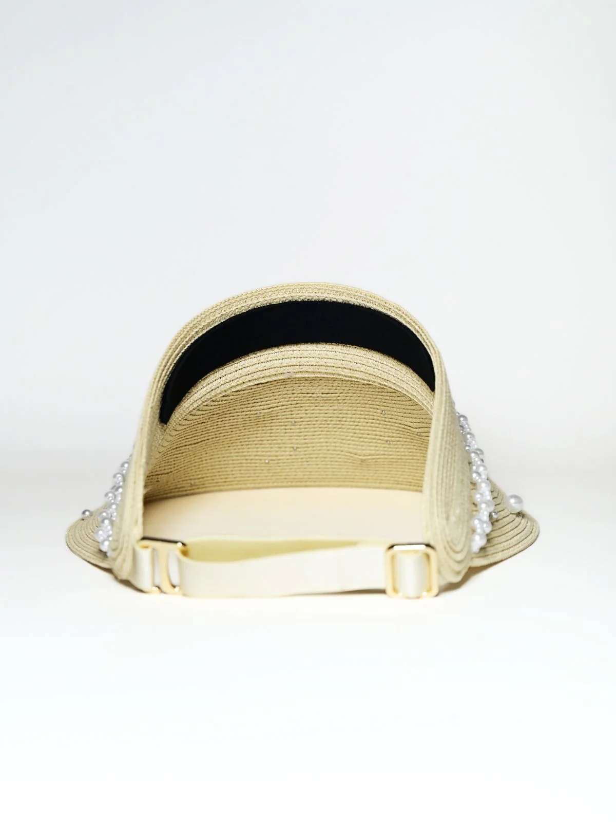 Odette Beige Raffia Woven Texture Hat For Women - Image 5
