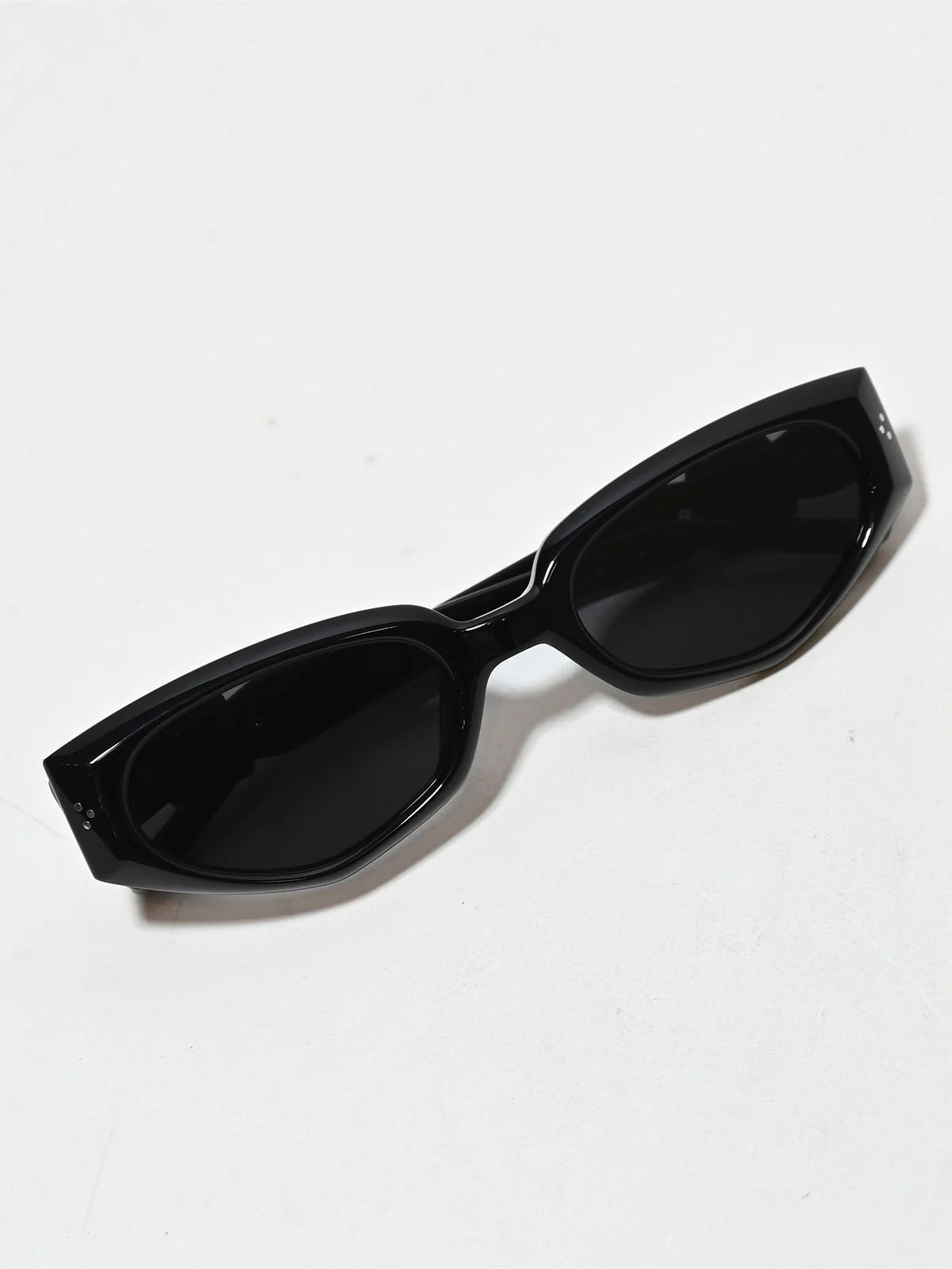 Odette Black Acetate Embellished Sunglasses For Women - Image 2