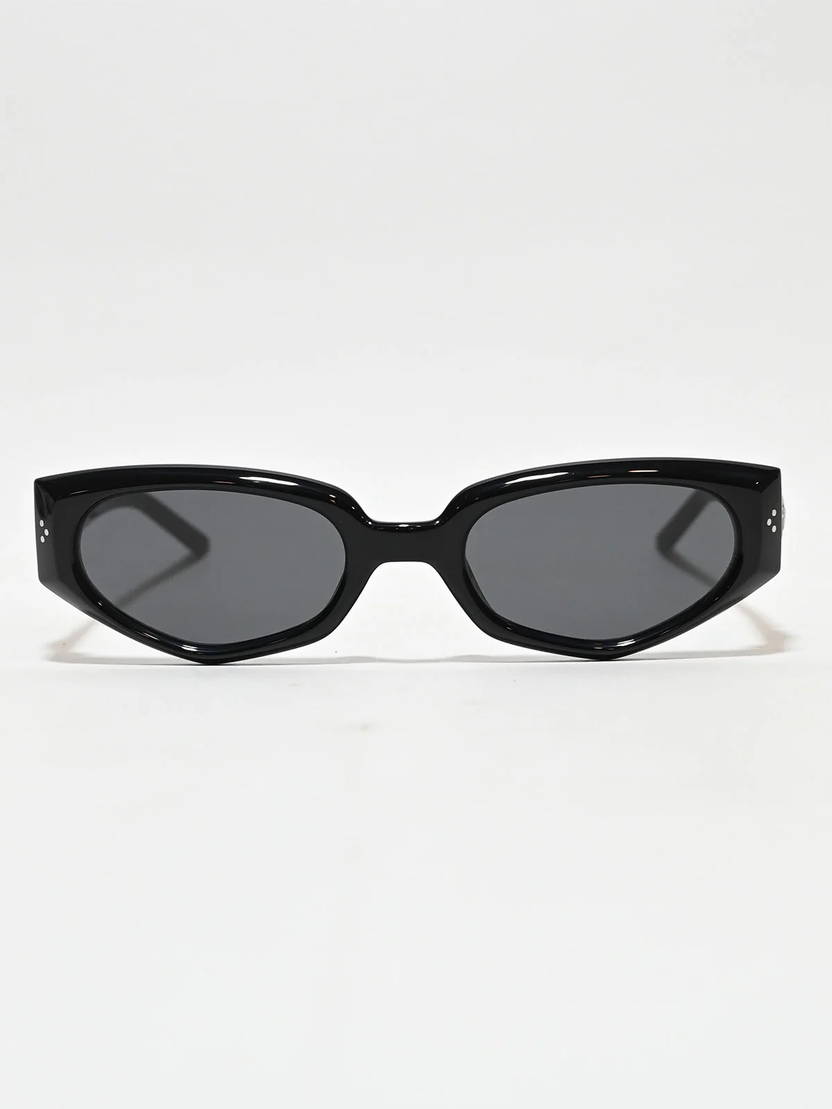 Odette Black Acetate Embellished Sunglasses For Women - Image 3