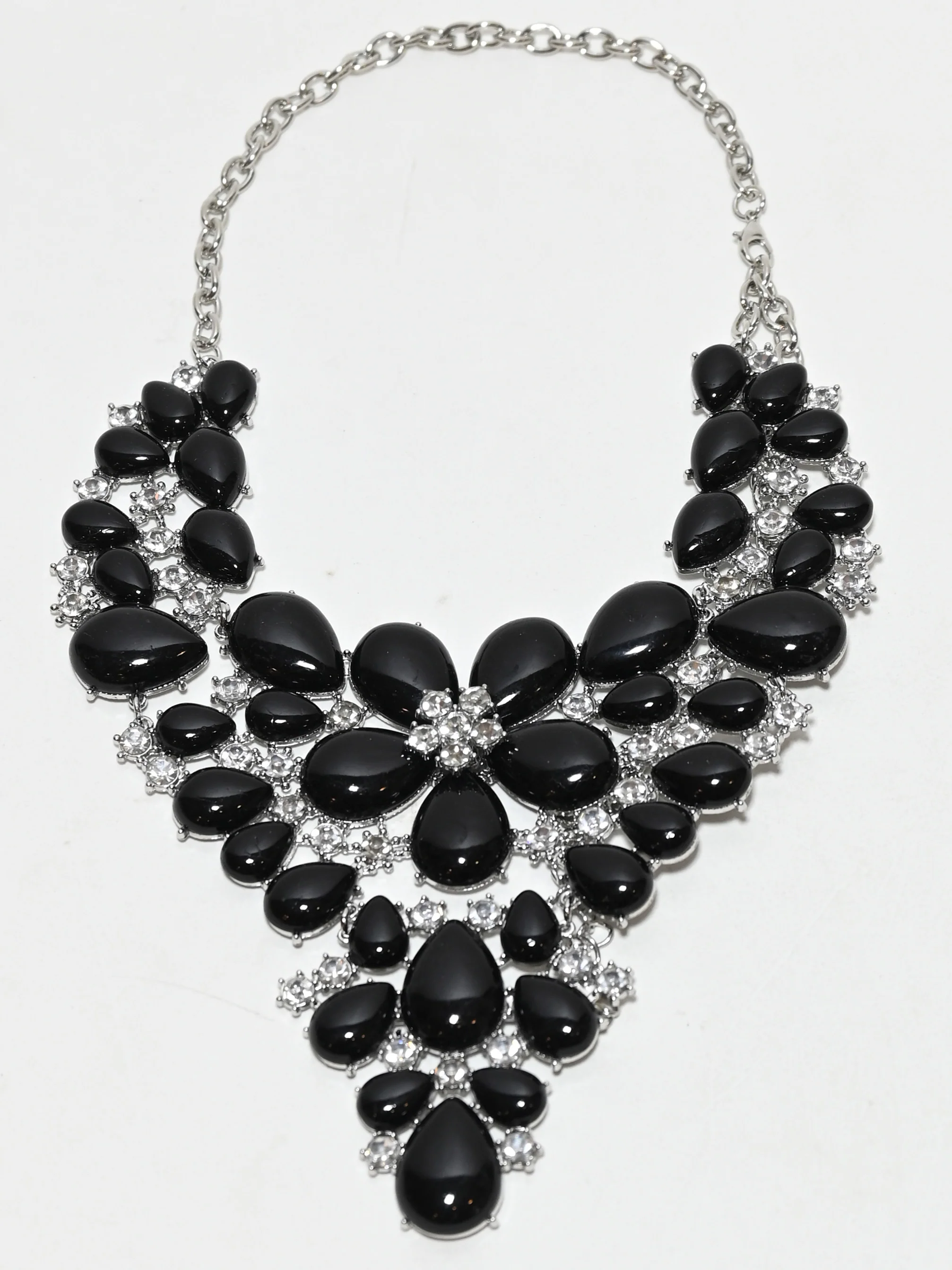 Odette Black Alloy Kundan And Stone Neckpiece For Women - Image 3