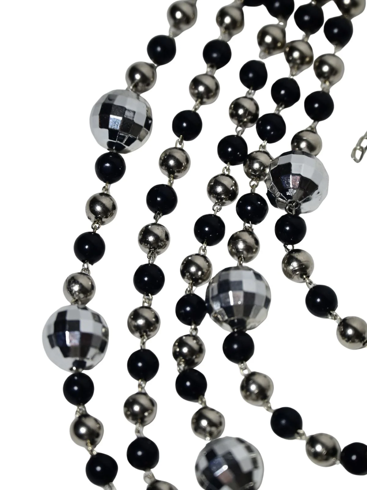 Odette Black And Silver Alloy Embellished Neckpiece For Women - Image 4