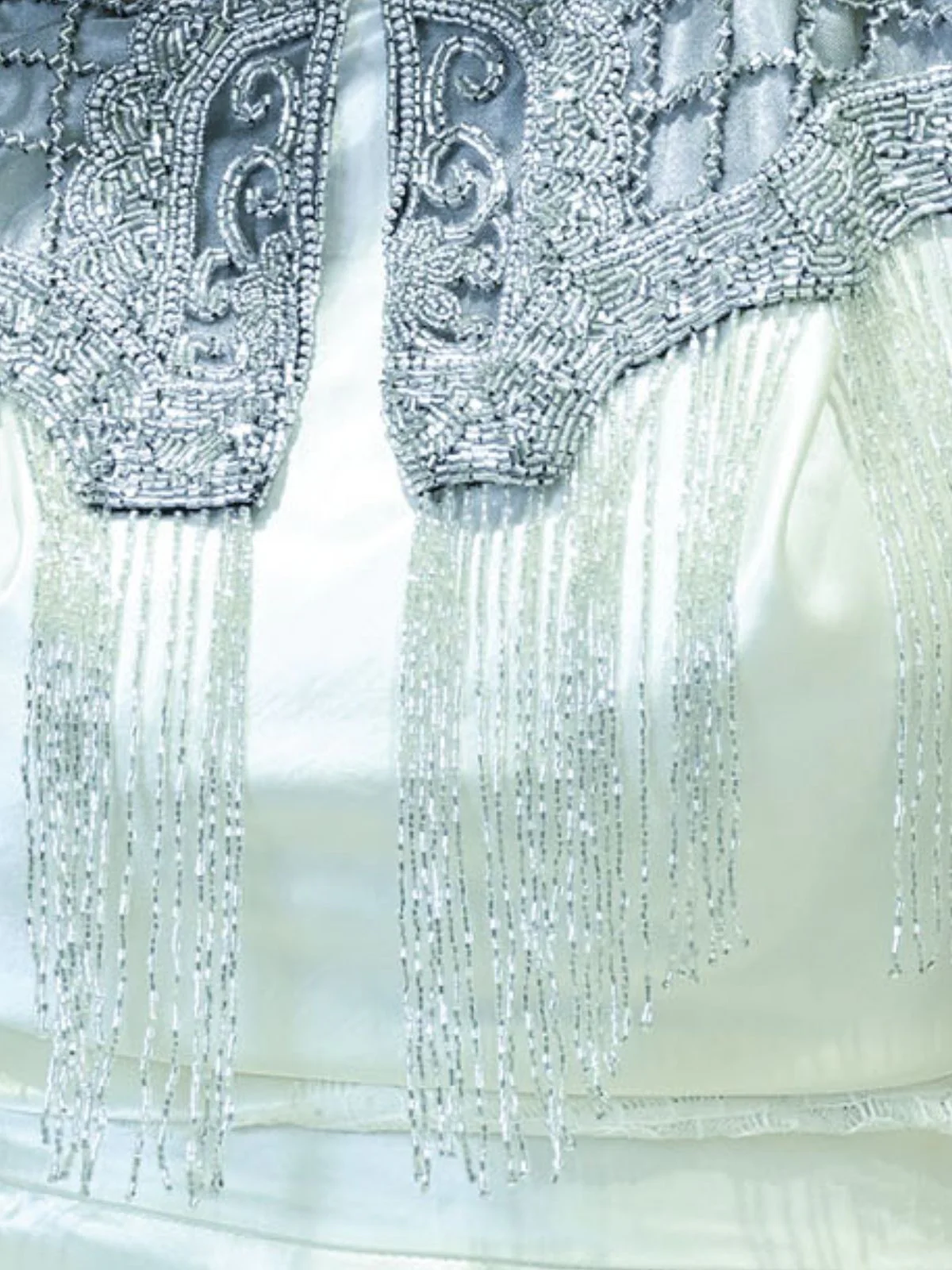 Odette Black And Silver Net Embellished Cape For Women - Image 4