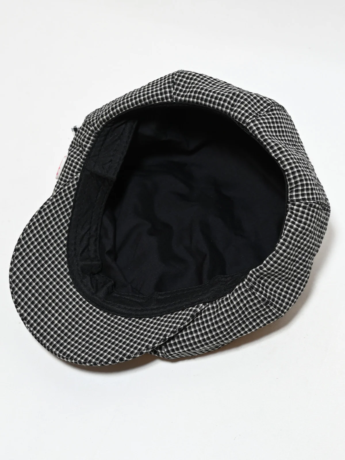 Odette Black And White Poly Cotton Checked Hat Women - Image 5
