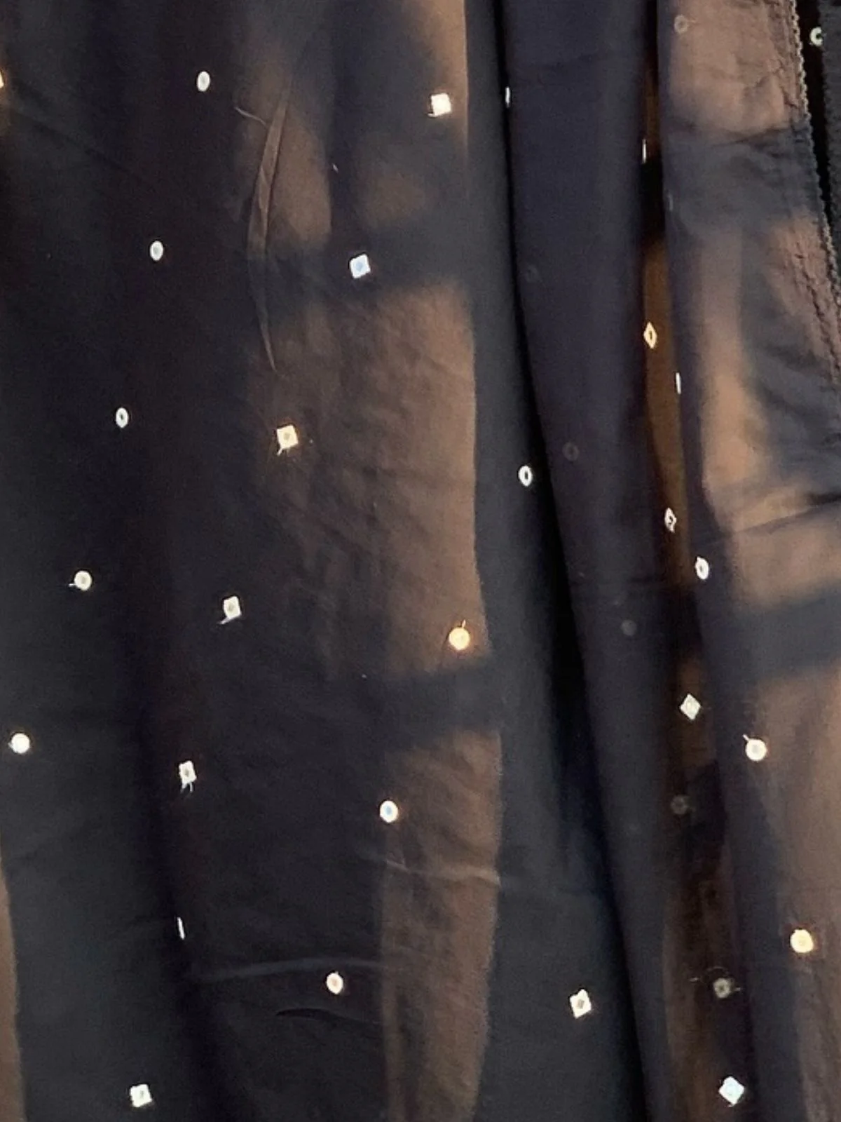 Odette Black Cotton Blend Embroidered Kurta Set For Women - Image 4