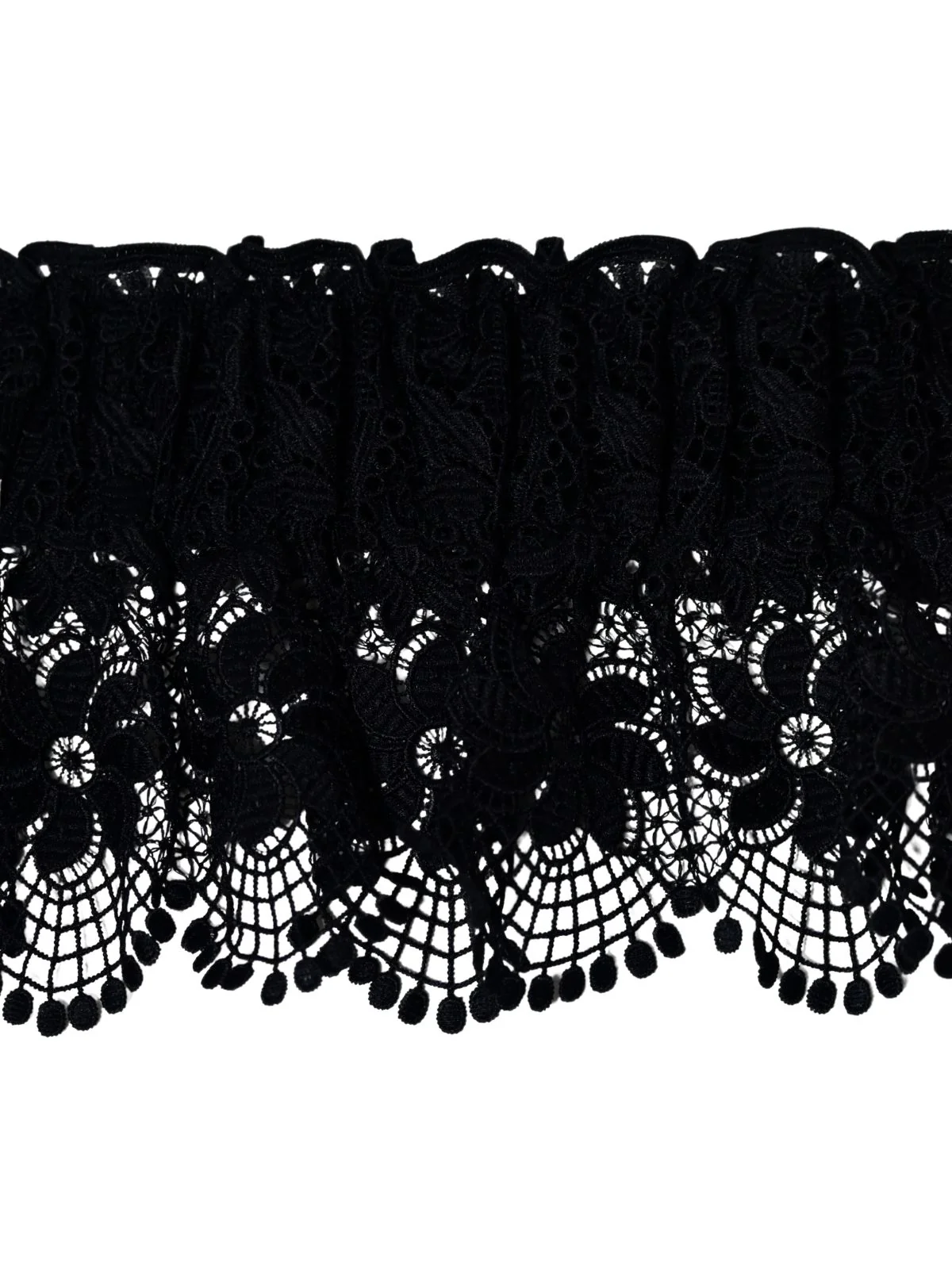 Odette Black Elastic Lace Work Belt For Women - Image 5